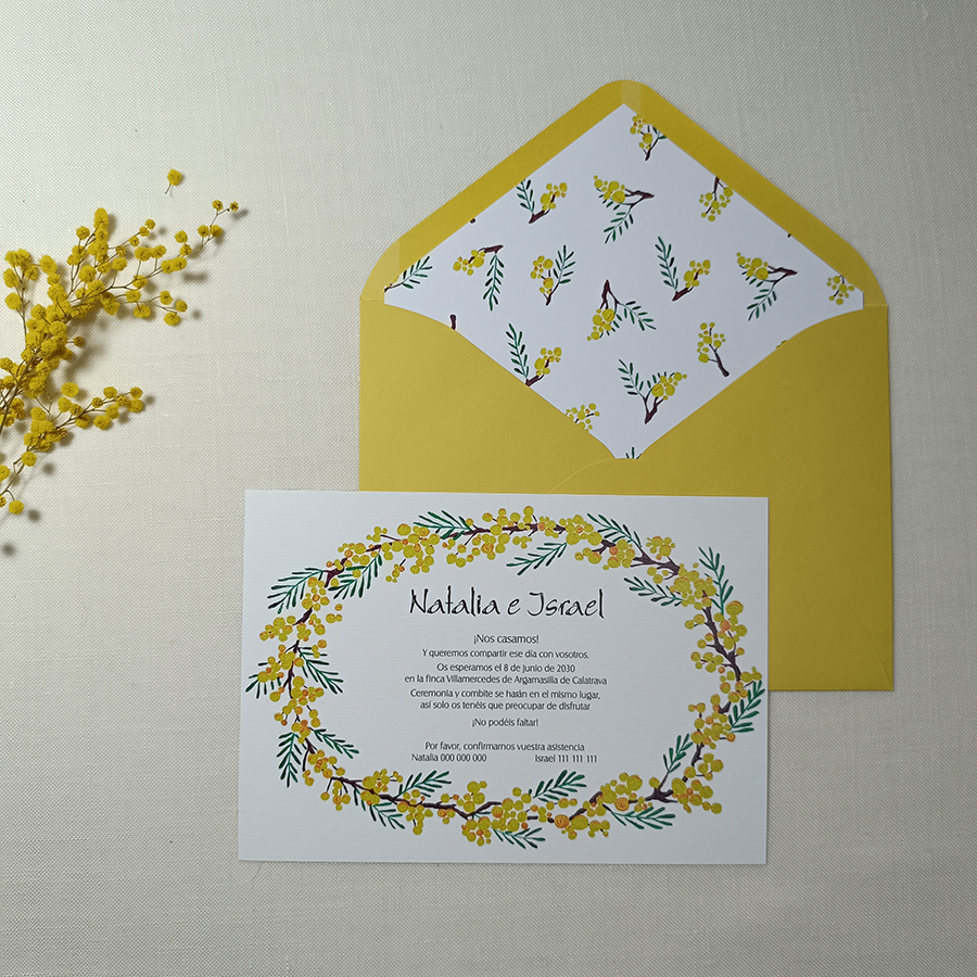 Invitación MIMOSA BASIC