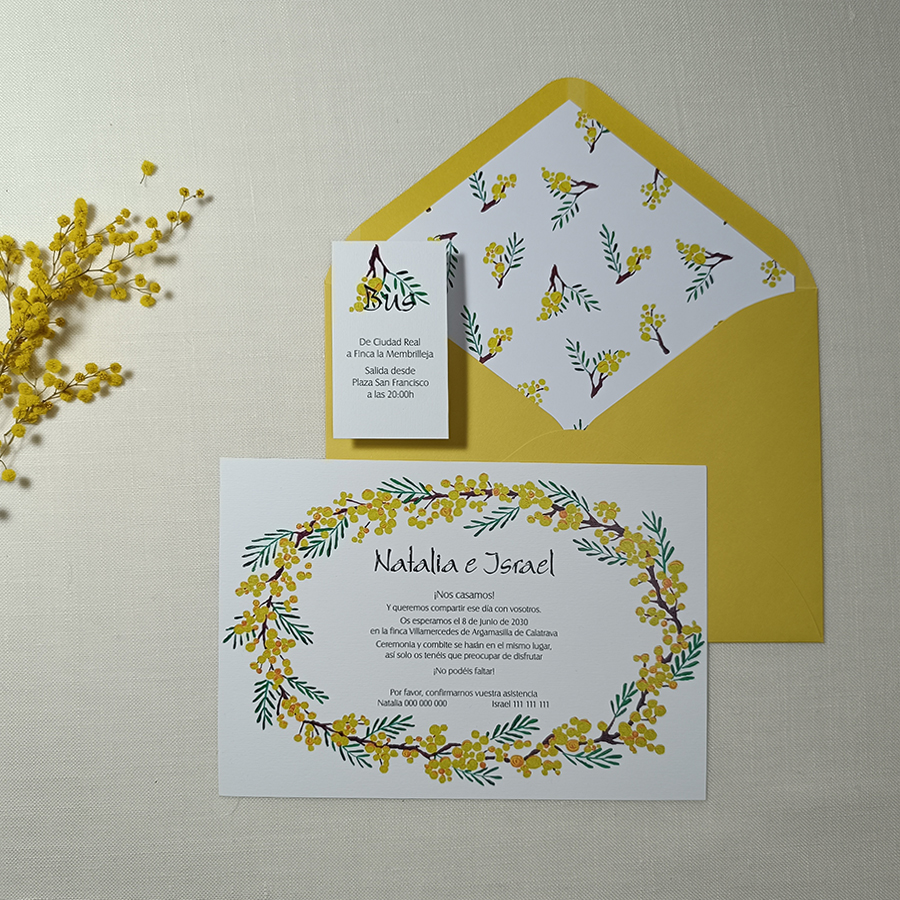 Invitación MIMOSA BASIC