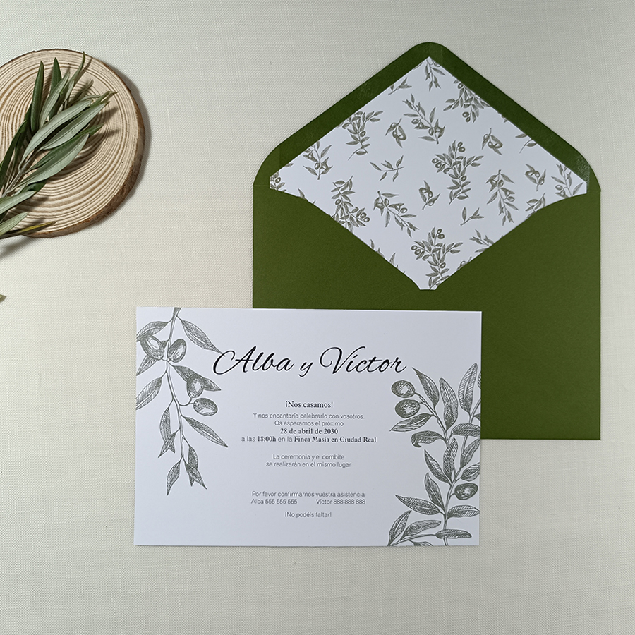 Invitación OLIVO BASIC