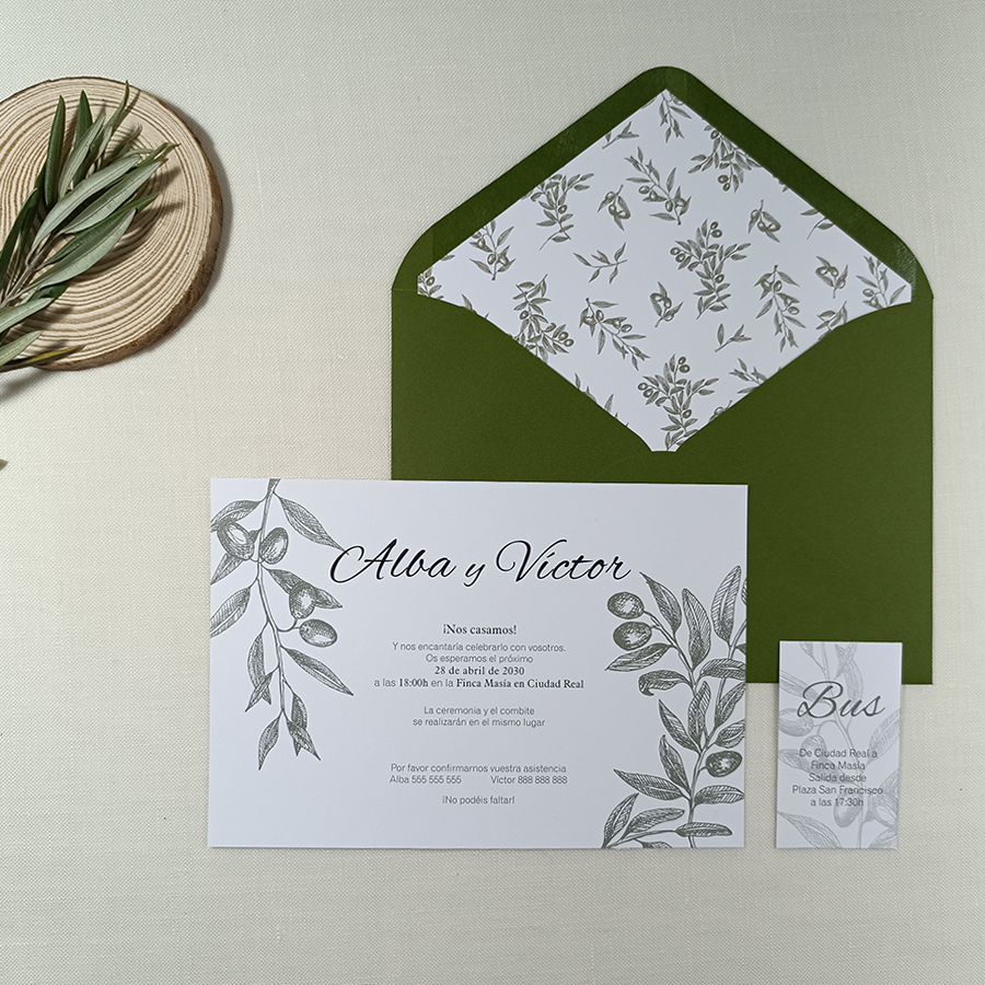 Invitación OLIVO BASIC