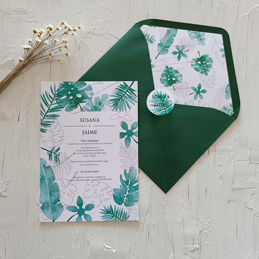 Invitación TROPICAL BASIC