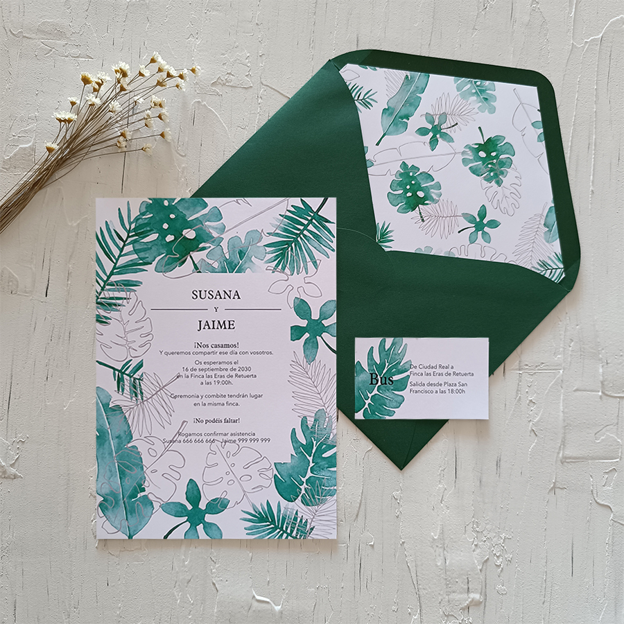 Invitación TROPICAL BASIC