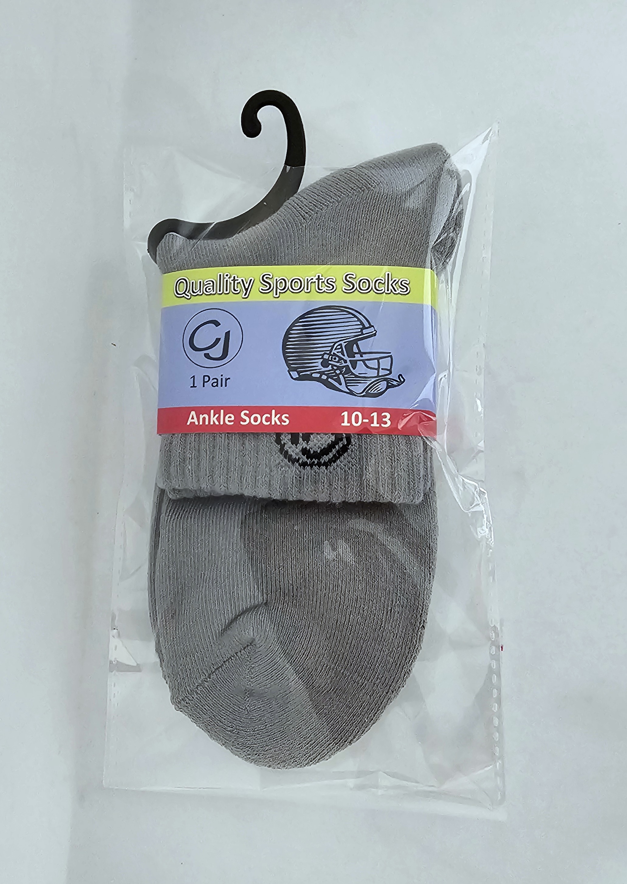 Gray Men Ankle Socks 10-13 
