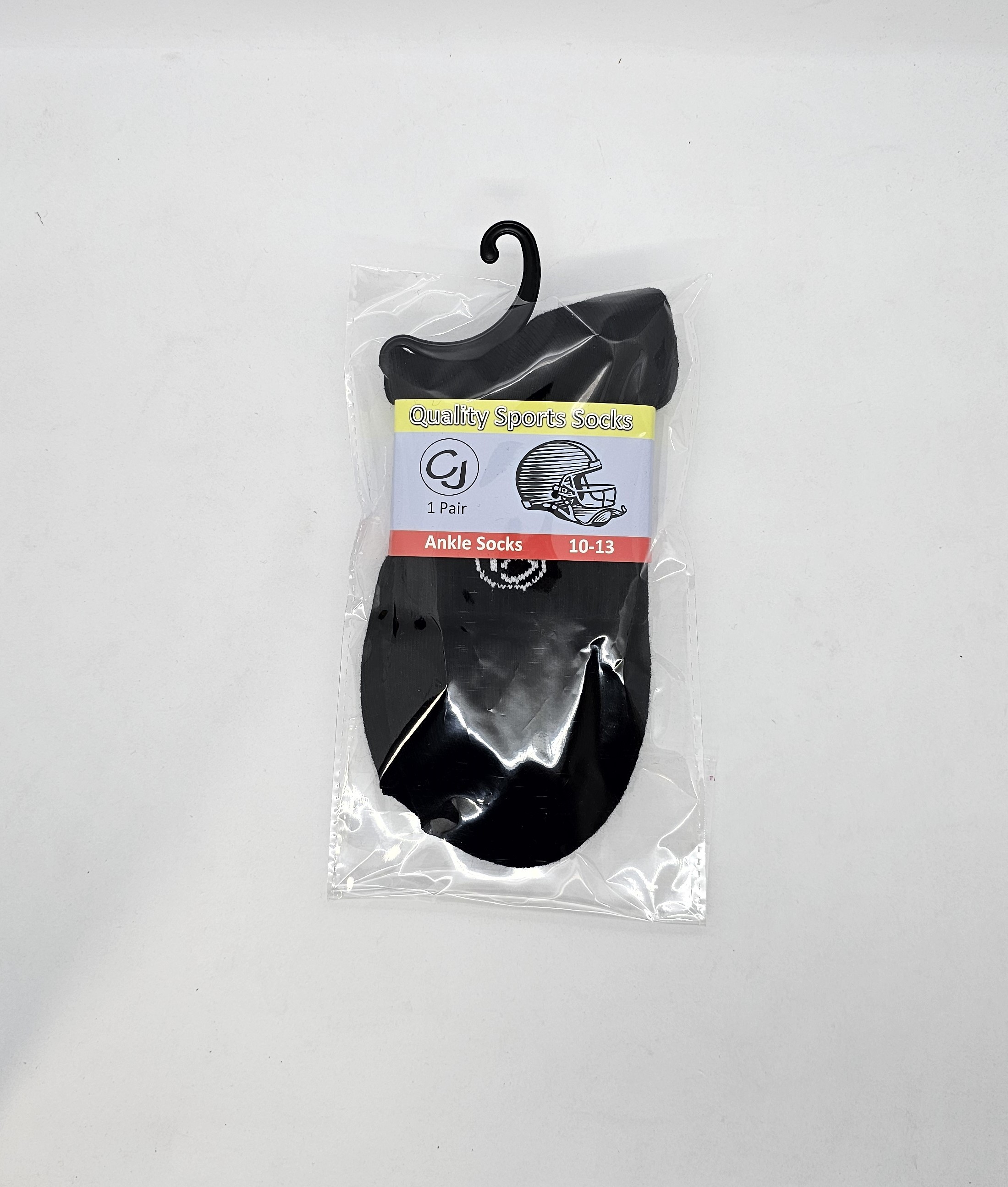 Black Men Ankle Socks 10-13 