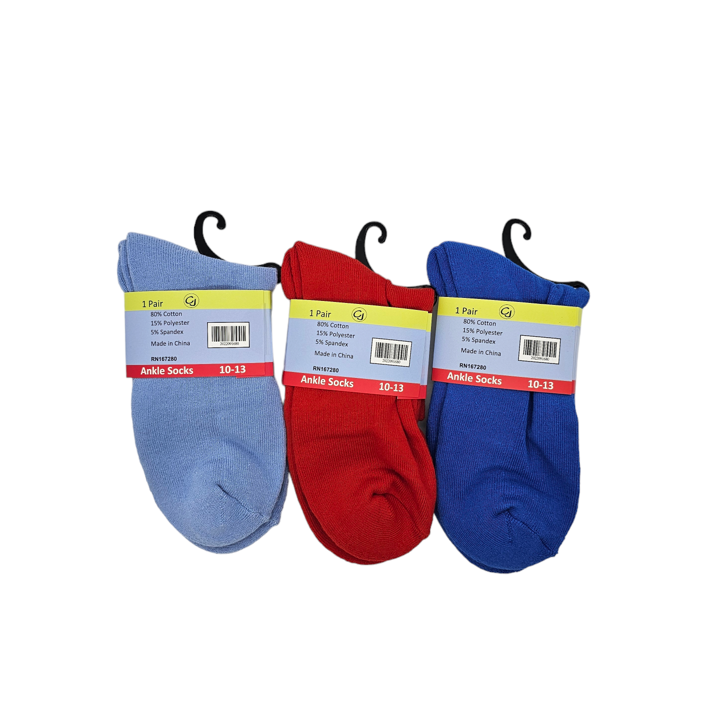 Assorted Men Ankle Socks 10-13 