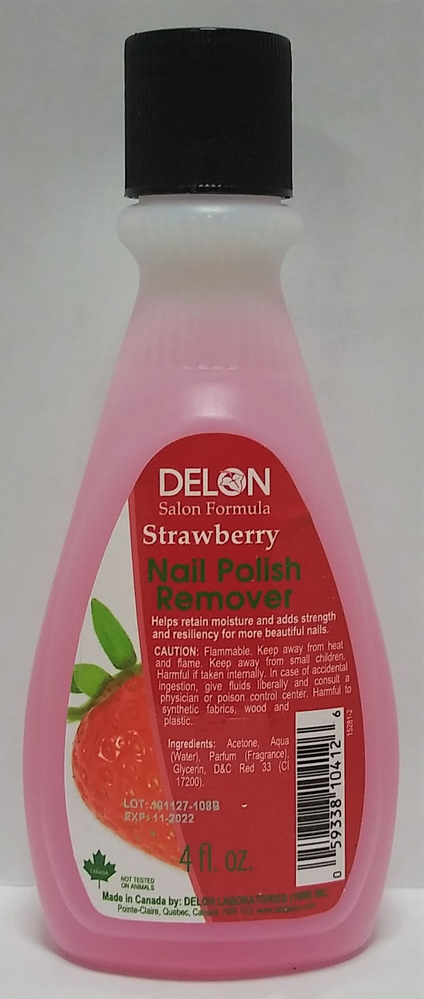 Delon Strawberry Nail Polish Remover