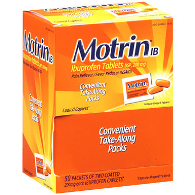 Motrin IB Ibuprofen Tablets 200mg