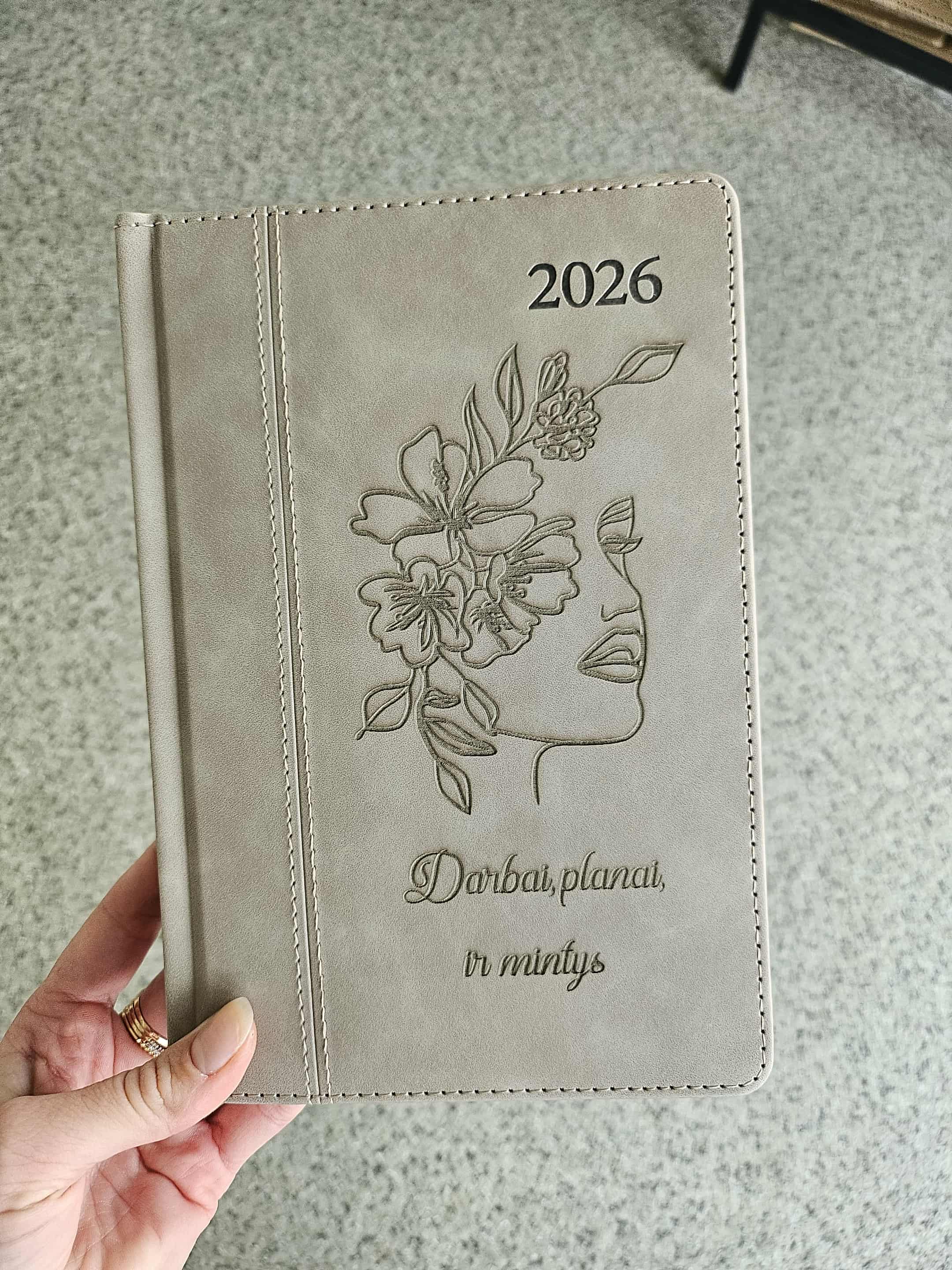 Personalizuota užrašų knyga 2026 metams