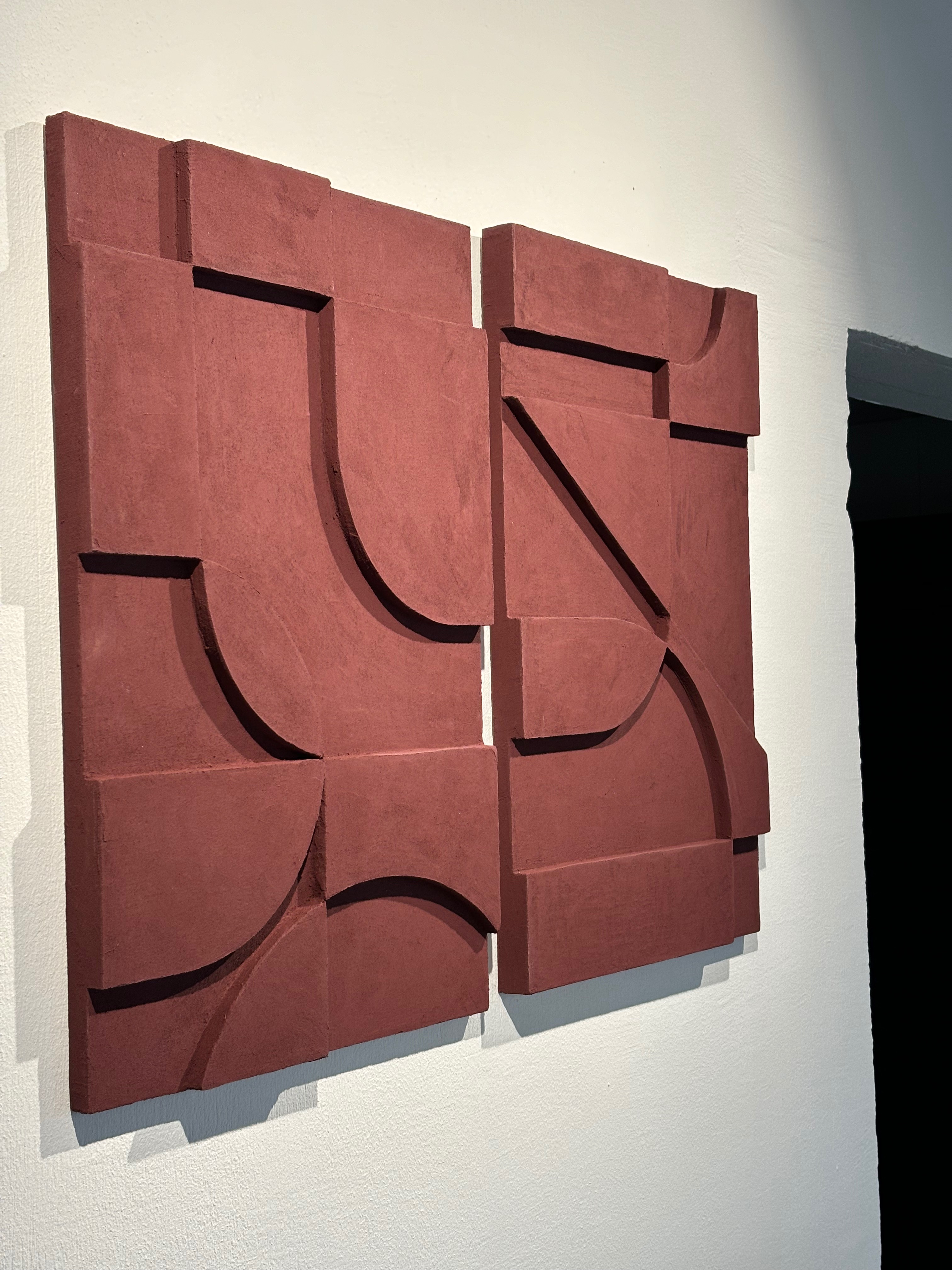 SHAPES COLLECTED no1 BURGUNDY