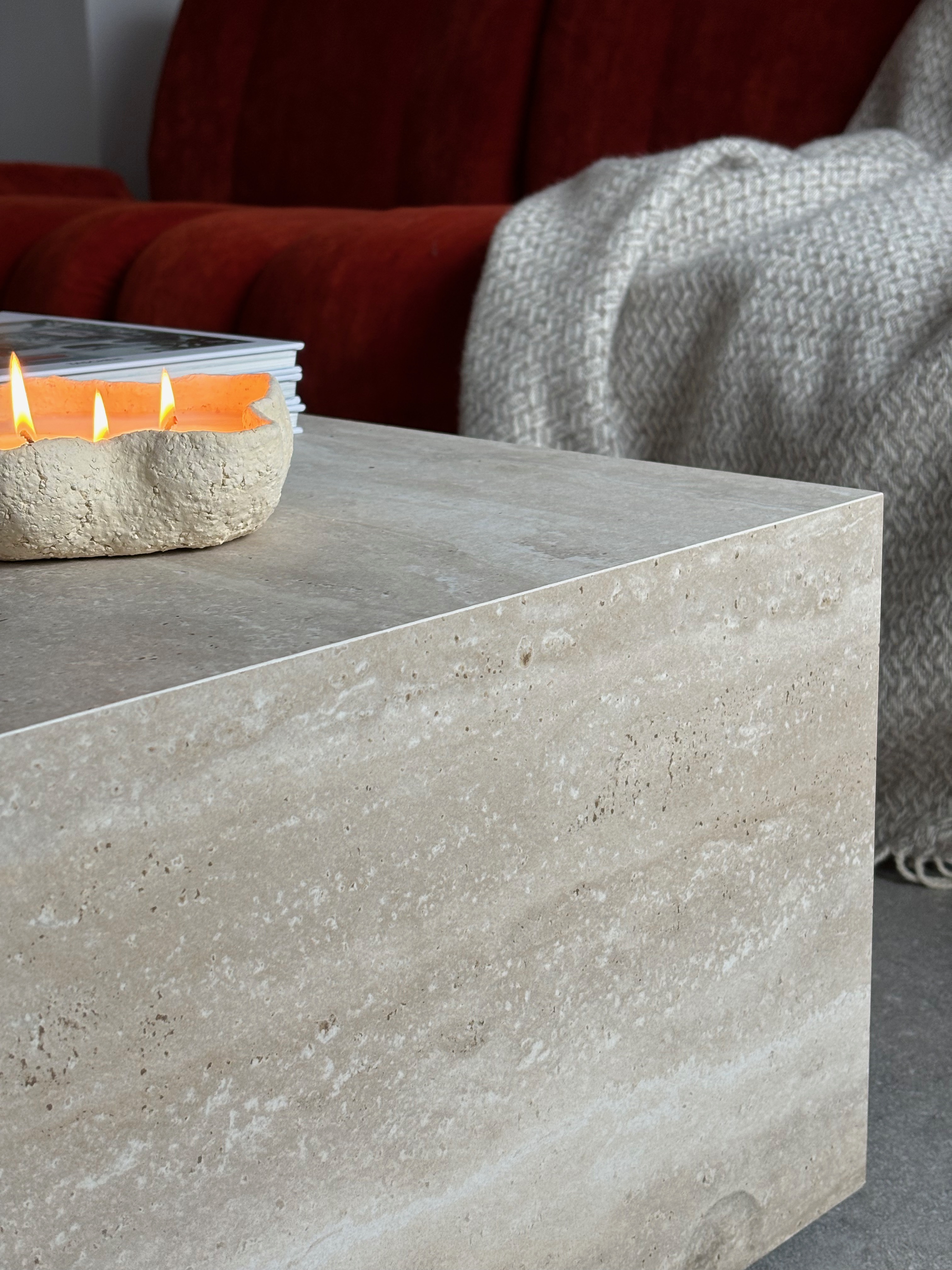 CLOUD organic shape handcrafted candle