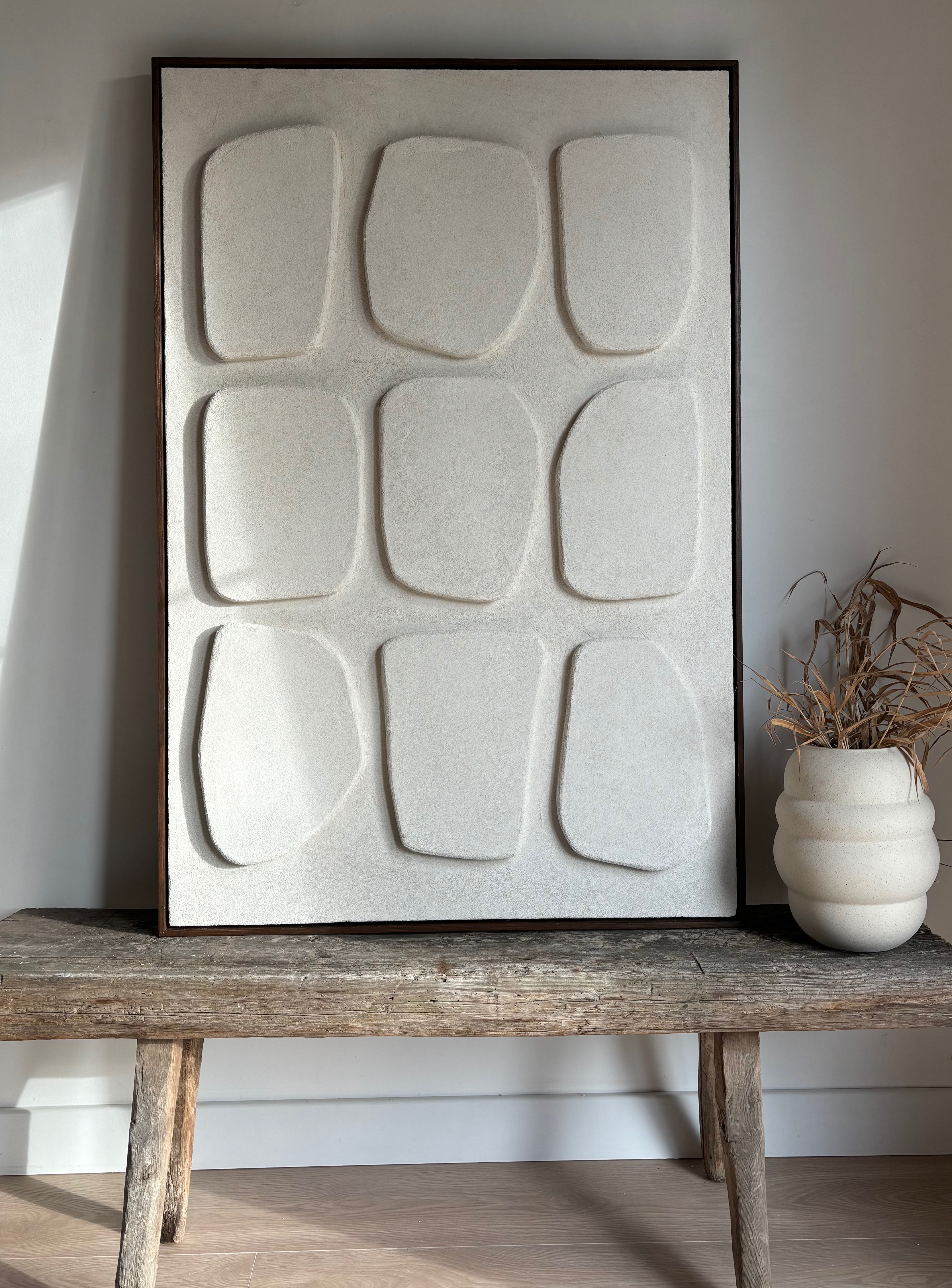 ABSTRACT PEBBLES no2 with frame