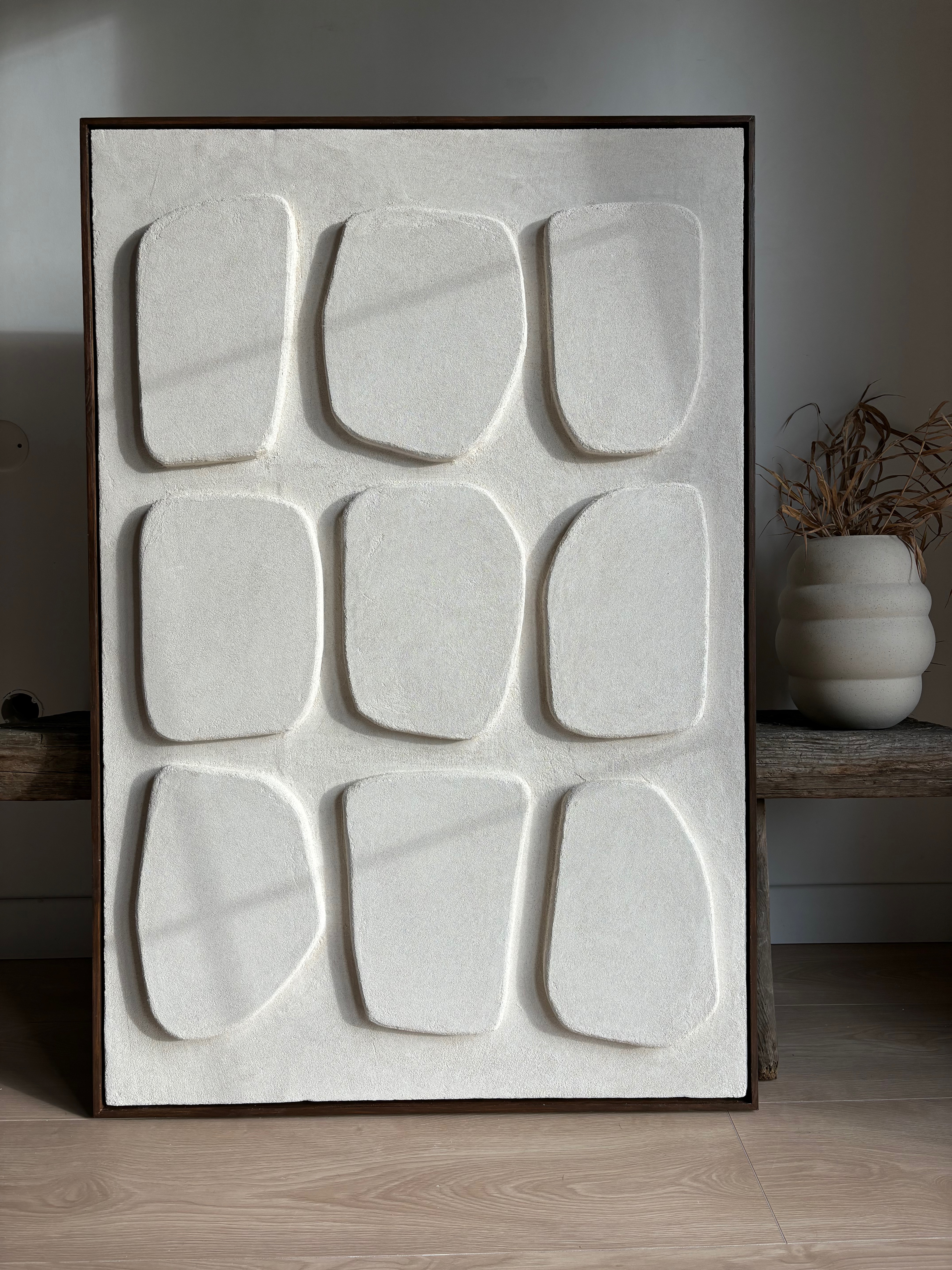 ABSTRACT PEBBLES no2 with frame