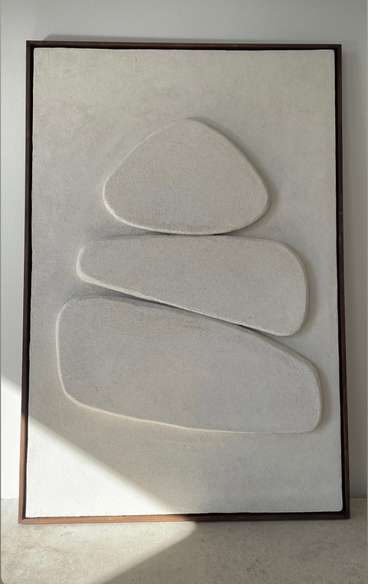 ABSTRACT PEBBLES with frame