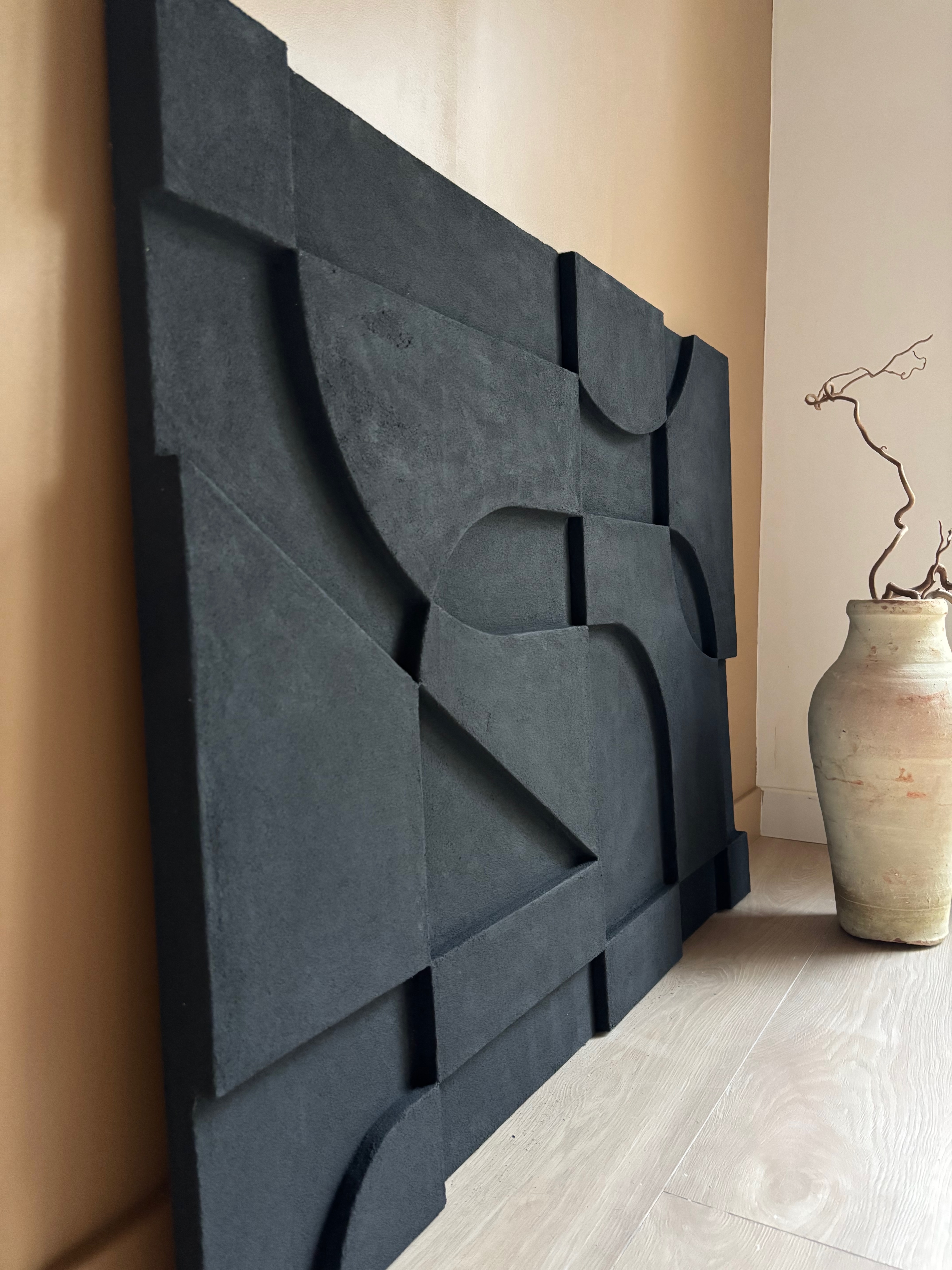 SHAPES COLLECTED no2, DIPTYCH I CHARCOAL