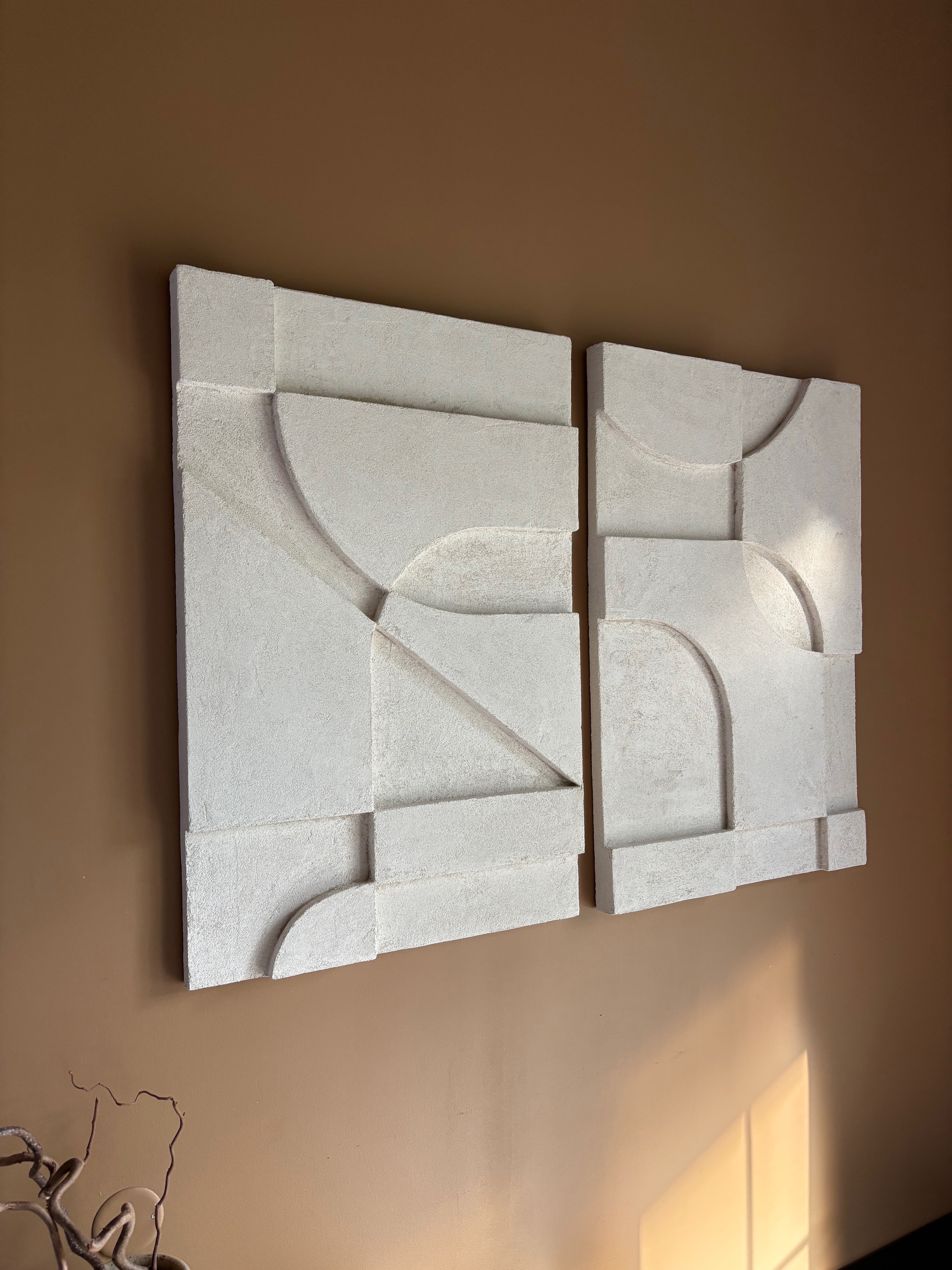 SHAPES COLLECTED no2, DIPTYCH I SANDY