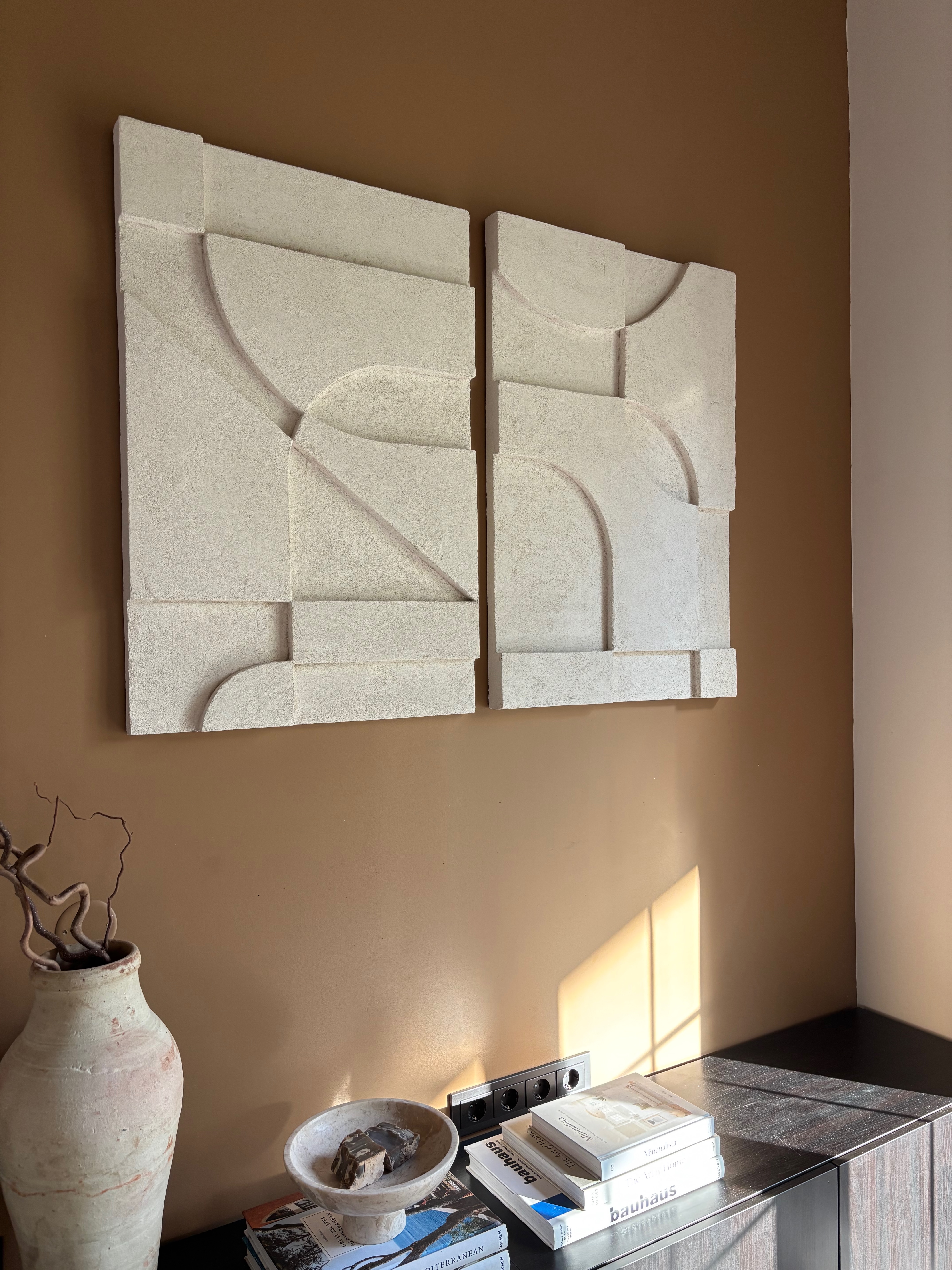 SHAPES COLLECTED no2, DIPTYCH I SANDY