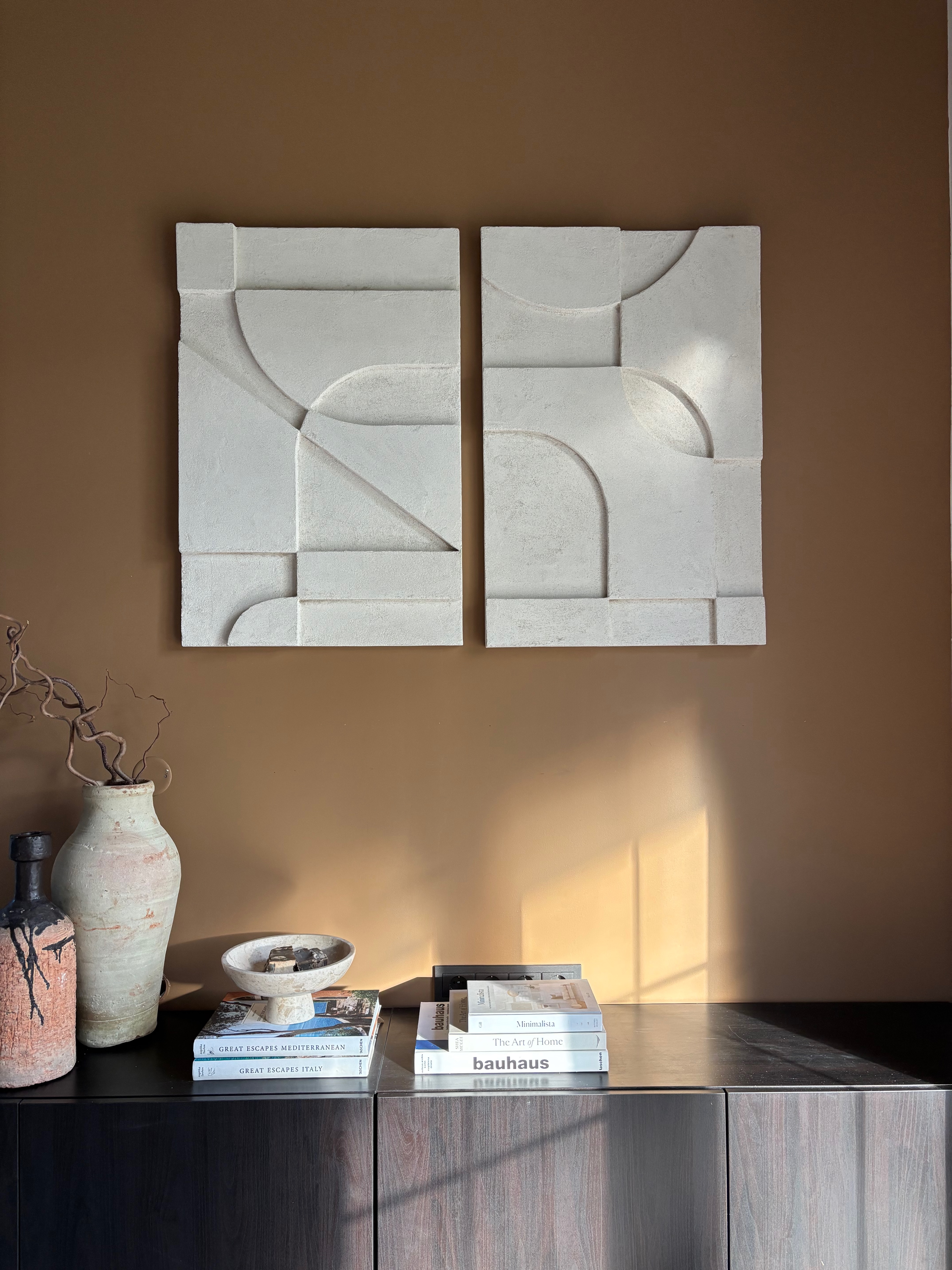 SHAPES COLLECTED no2, DIPTYCH I SANDY