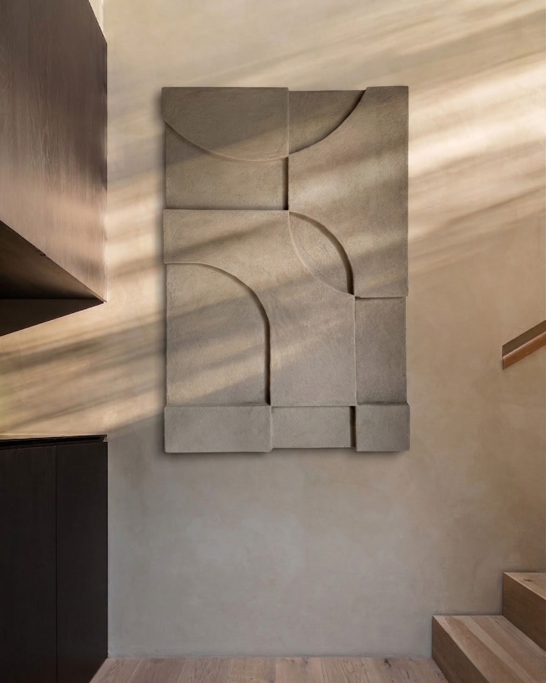 SHAPES COLLECTED - WARM CONCRETE/ SINGLE PANEL