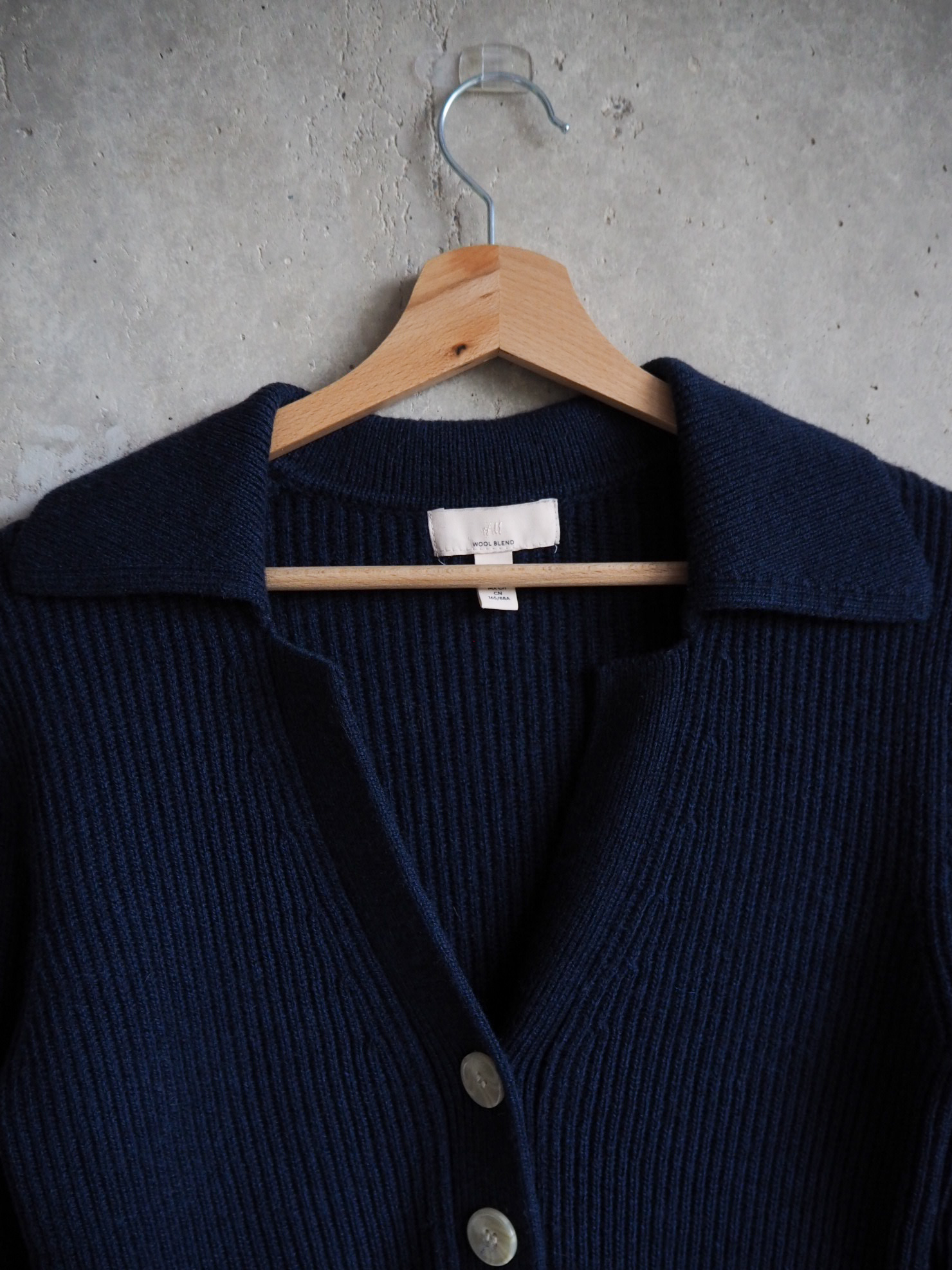 Sweter z kołnierzykiem H&M Premium Wełna Jak