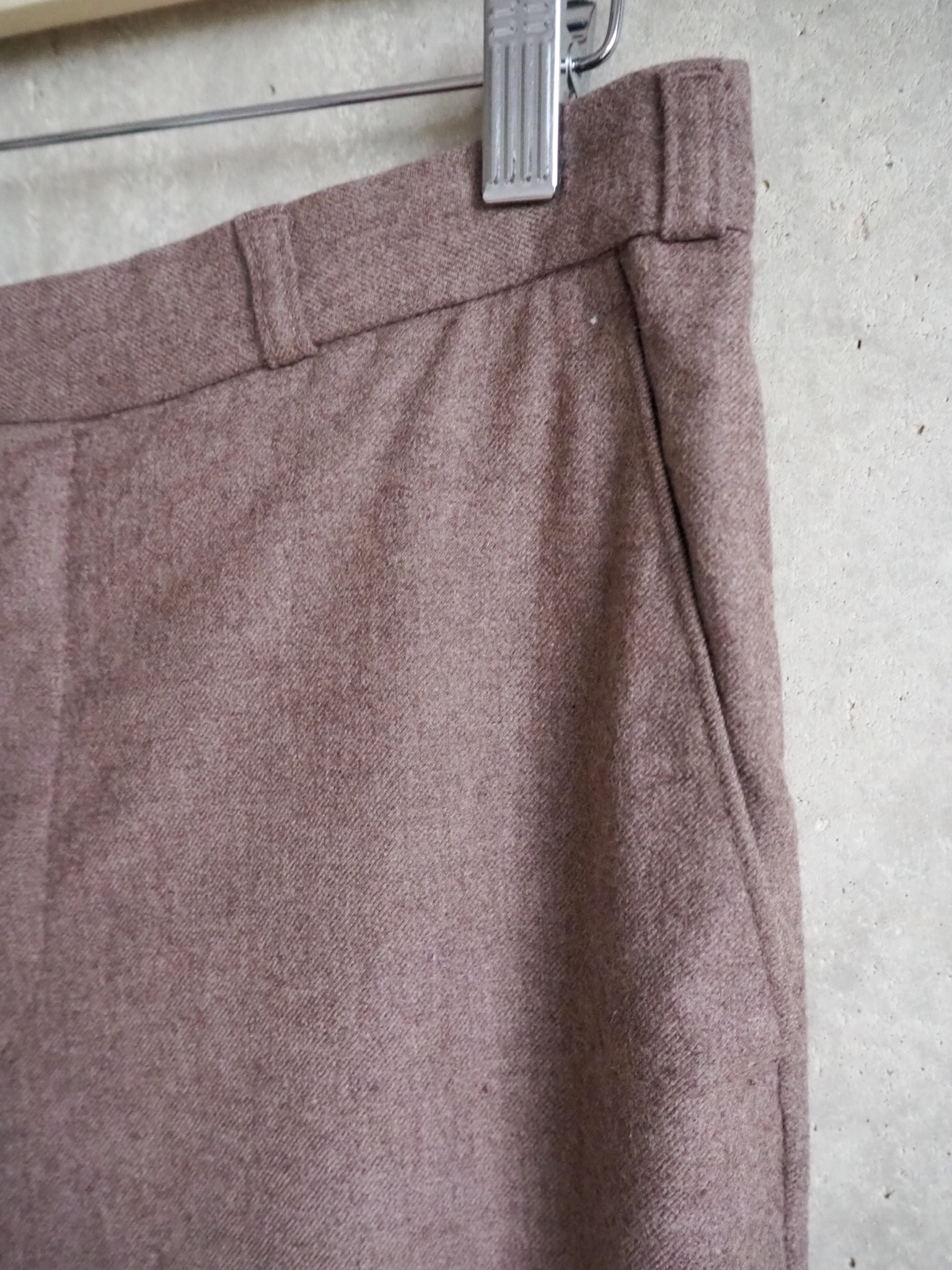 Eleganckie wełniane spodnie Vintage 100% Wełna