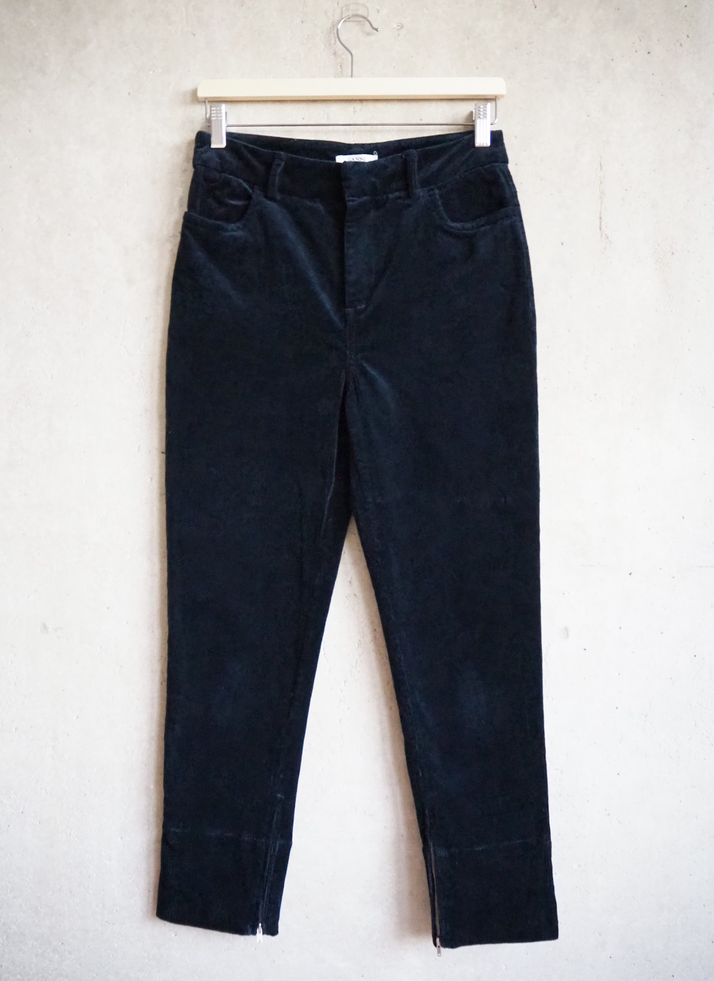 Sztruksowe spodnie Ganni Bawełna