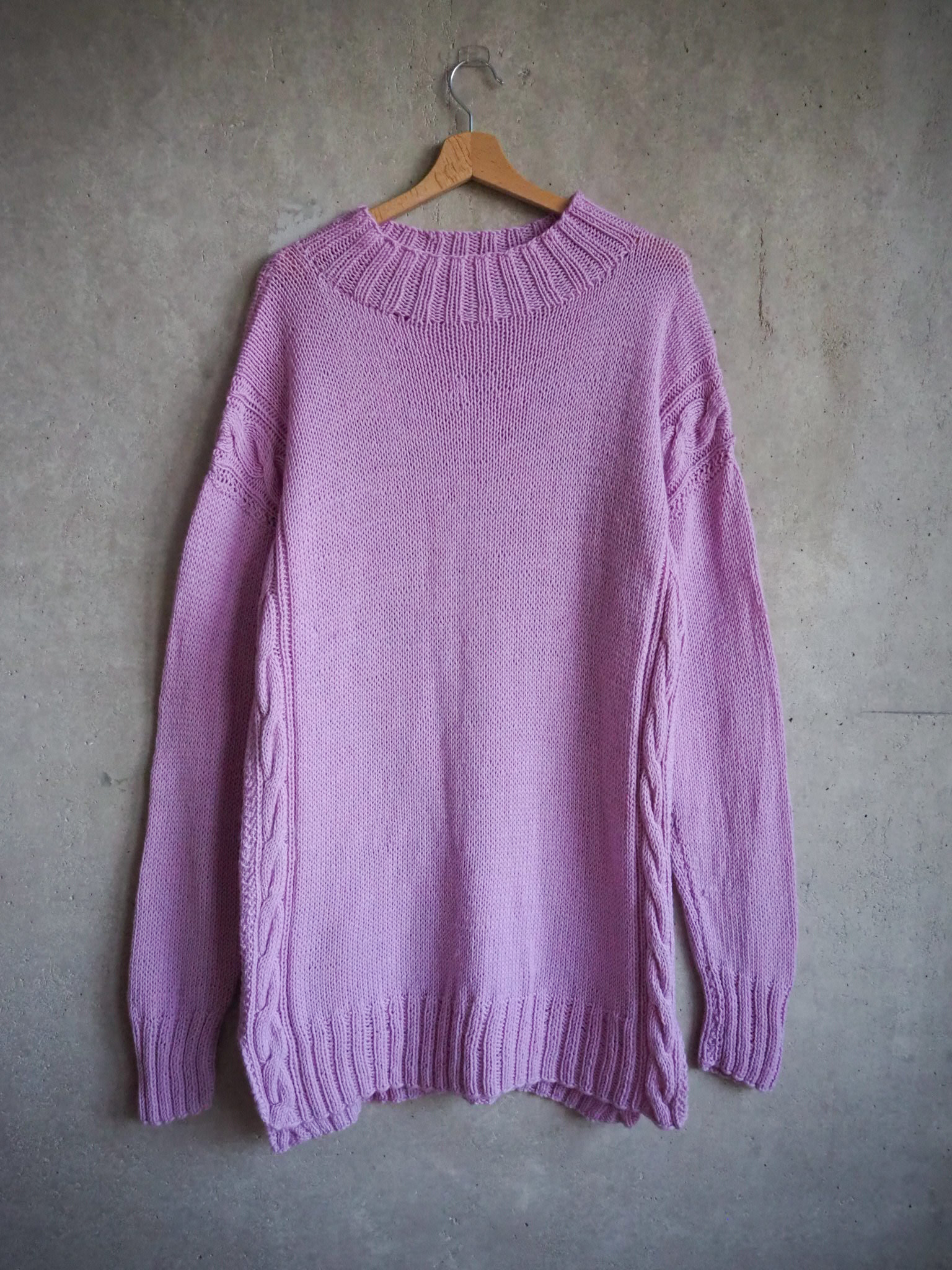 Długi sweter Wełna merino