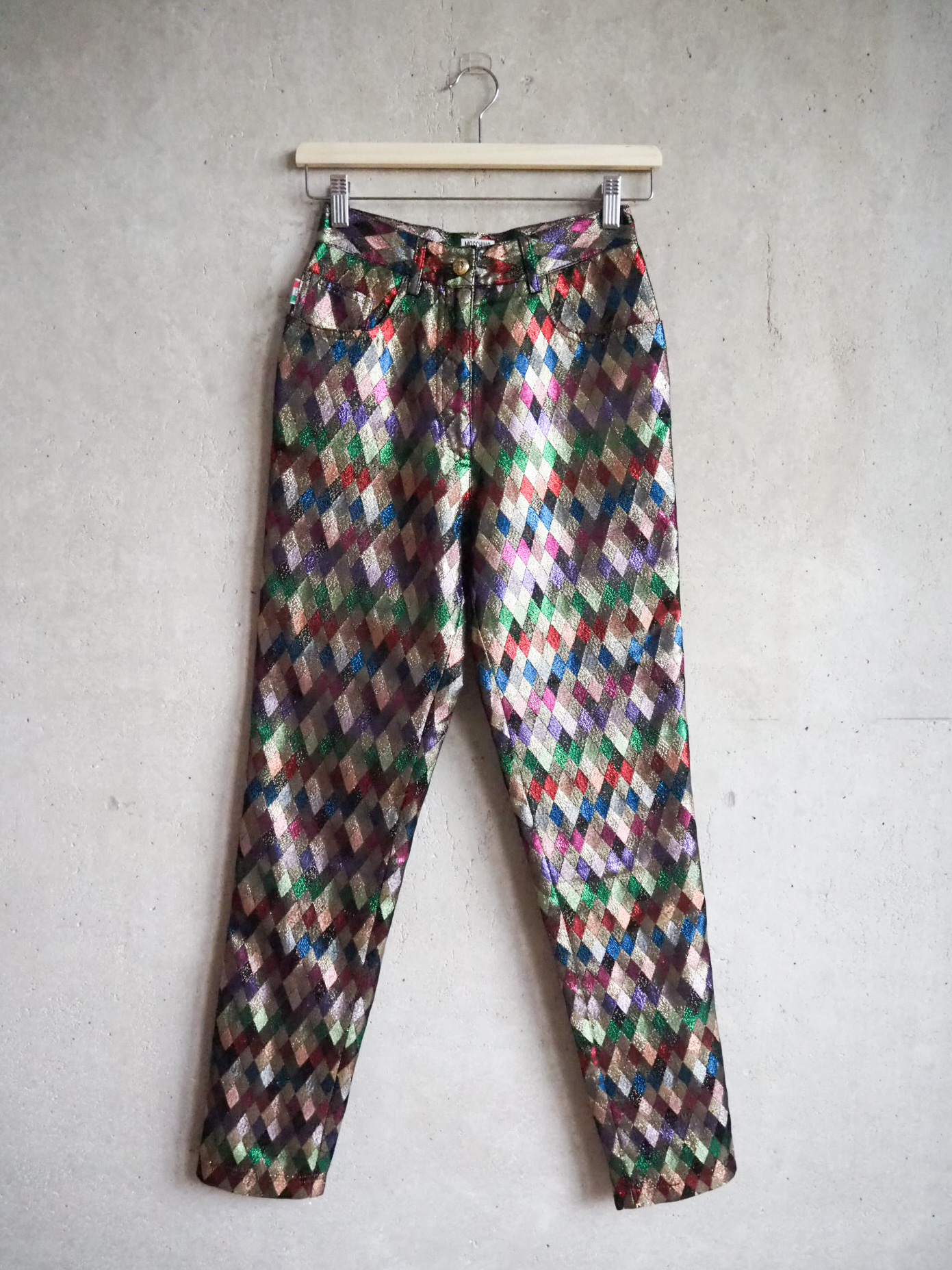 Lurexowe spodnie Vintage Moschino 