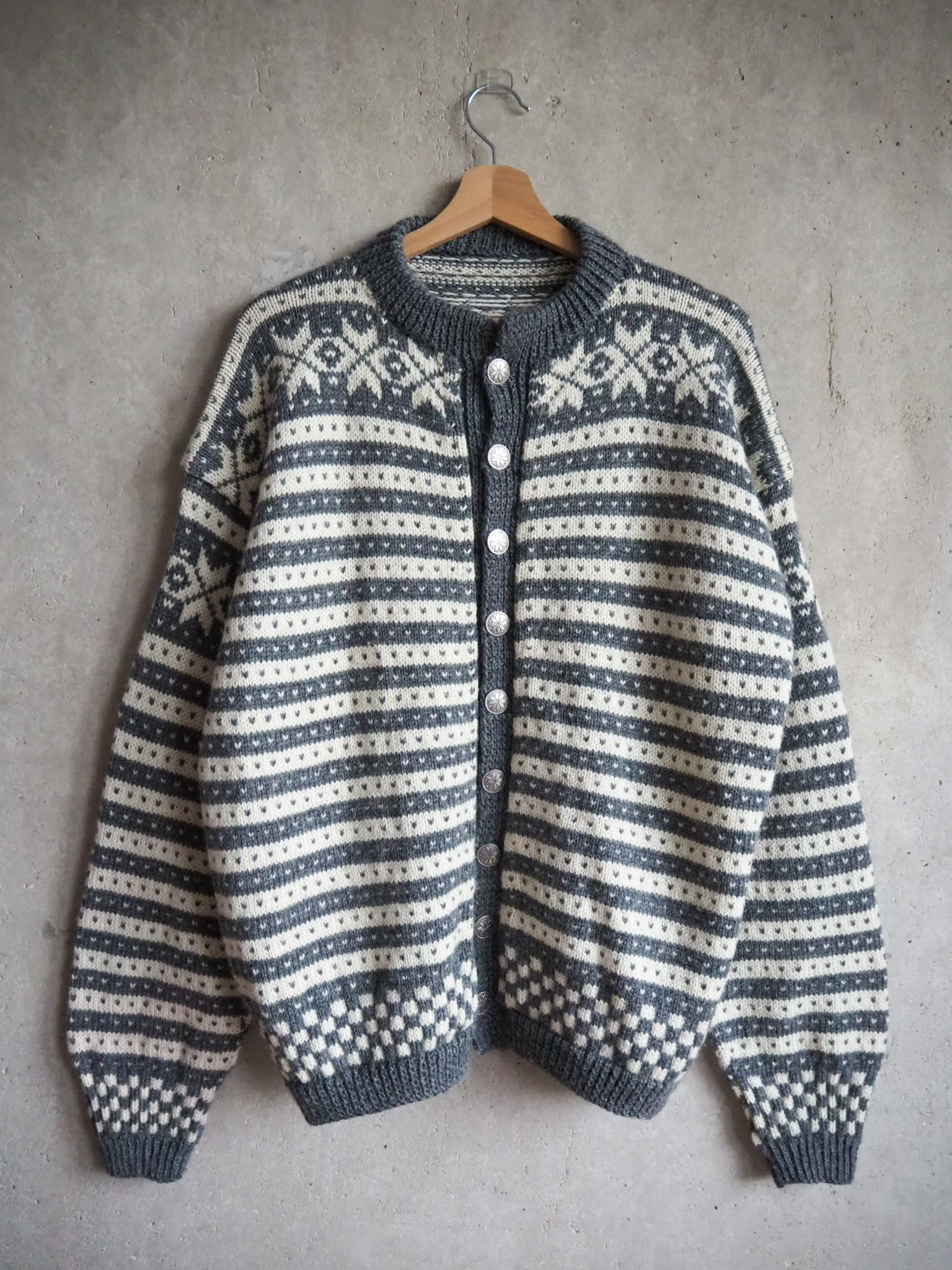 Norweski kardigan Wełna