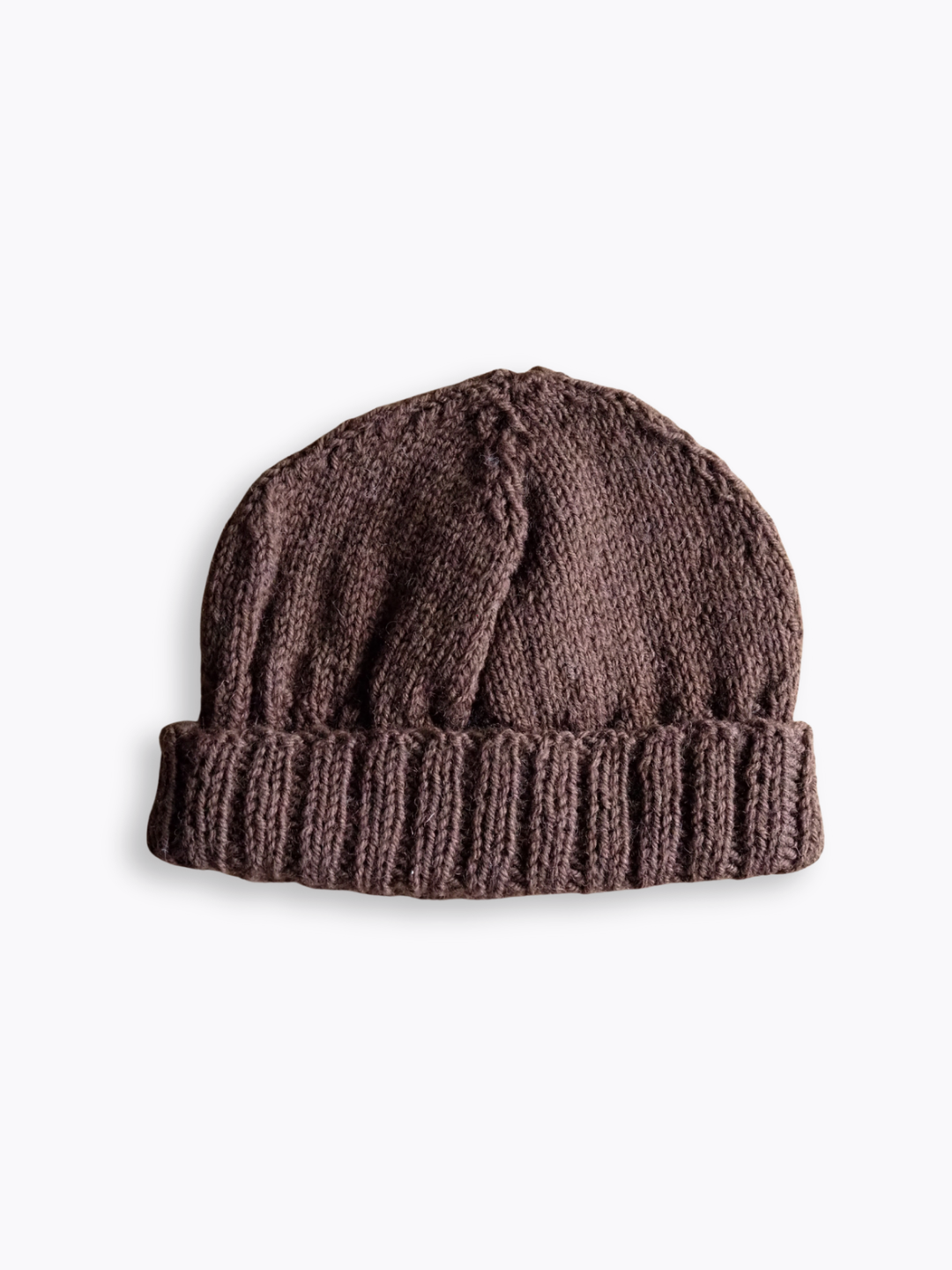 Brązowa czapka Wełna