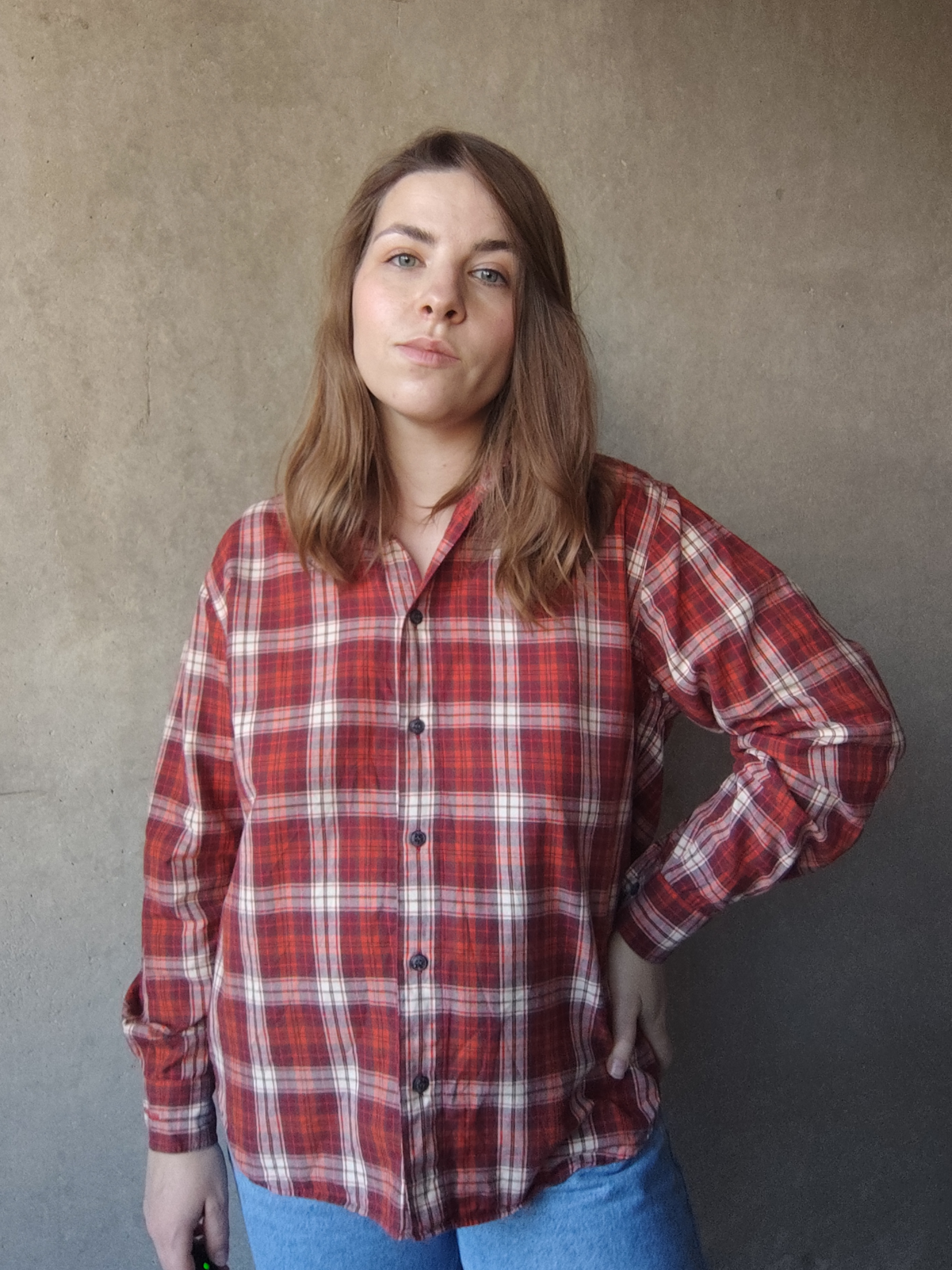 Koszula w kratę Vintage Red Green