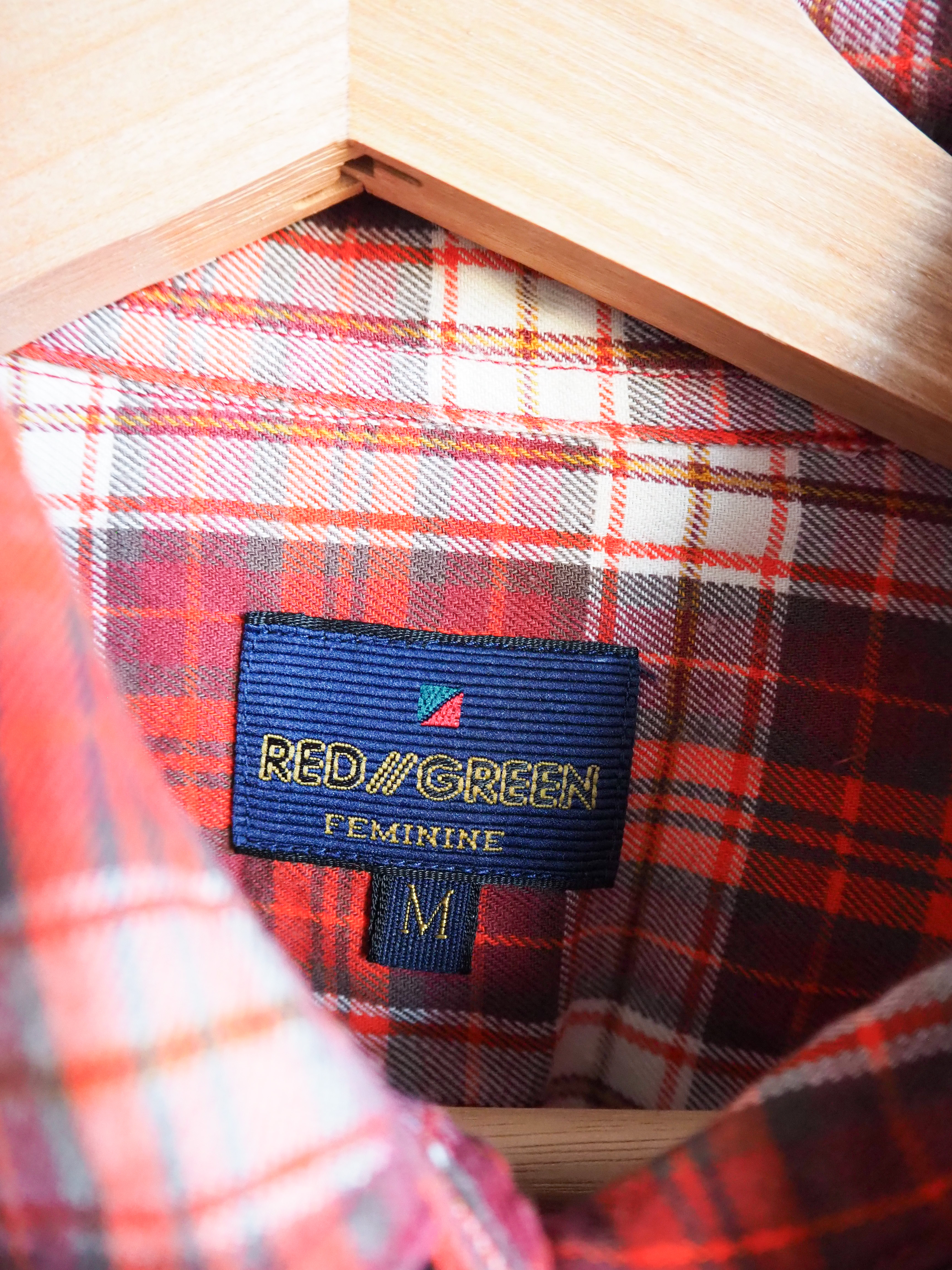 Koszula w kratę Vintage Red Green