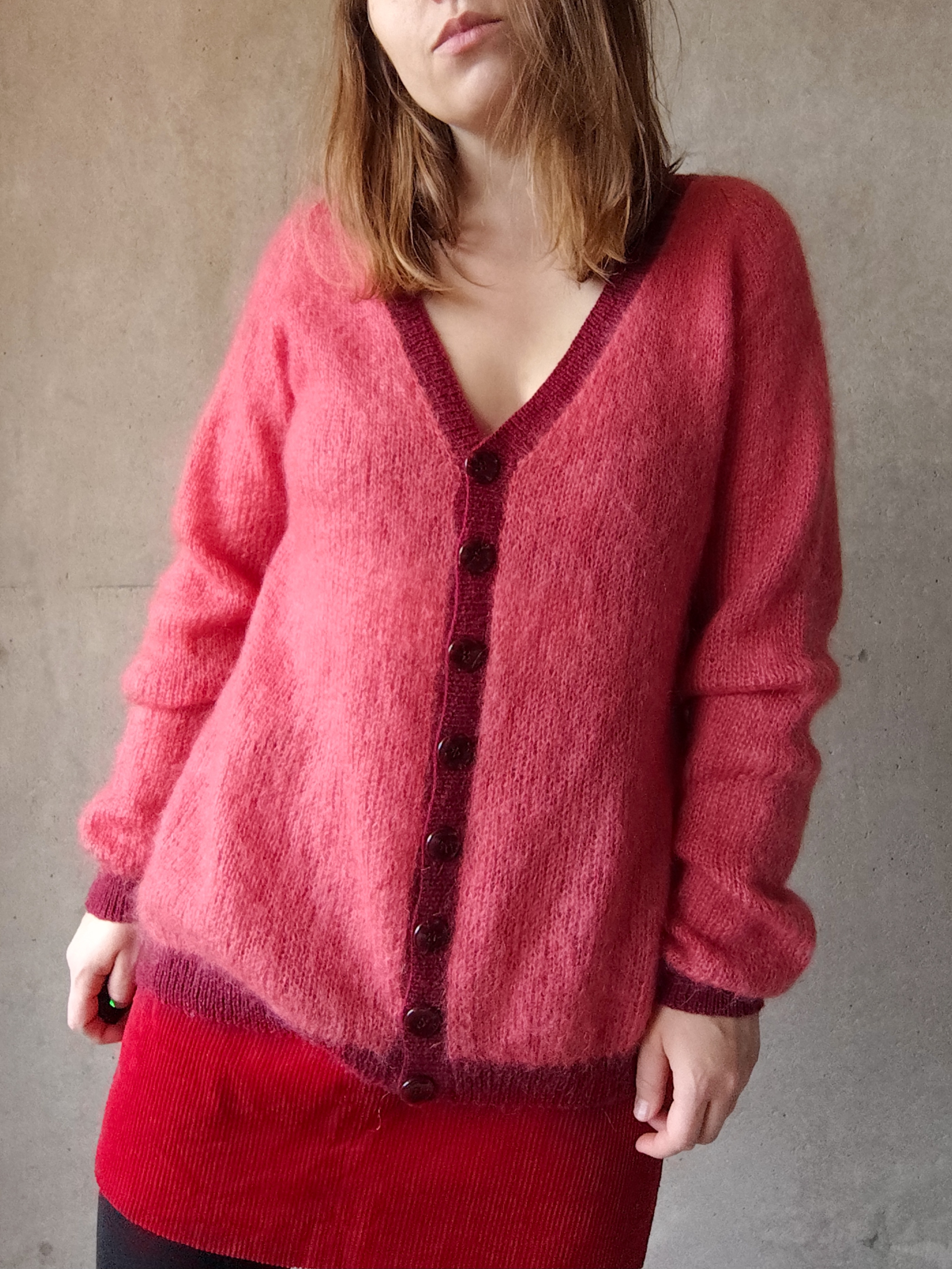 Kardigan Moher Jedwab Wełna