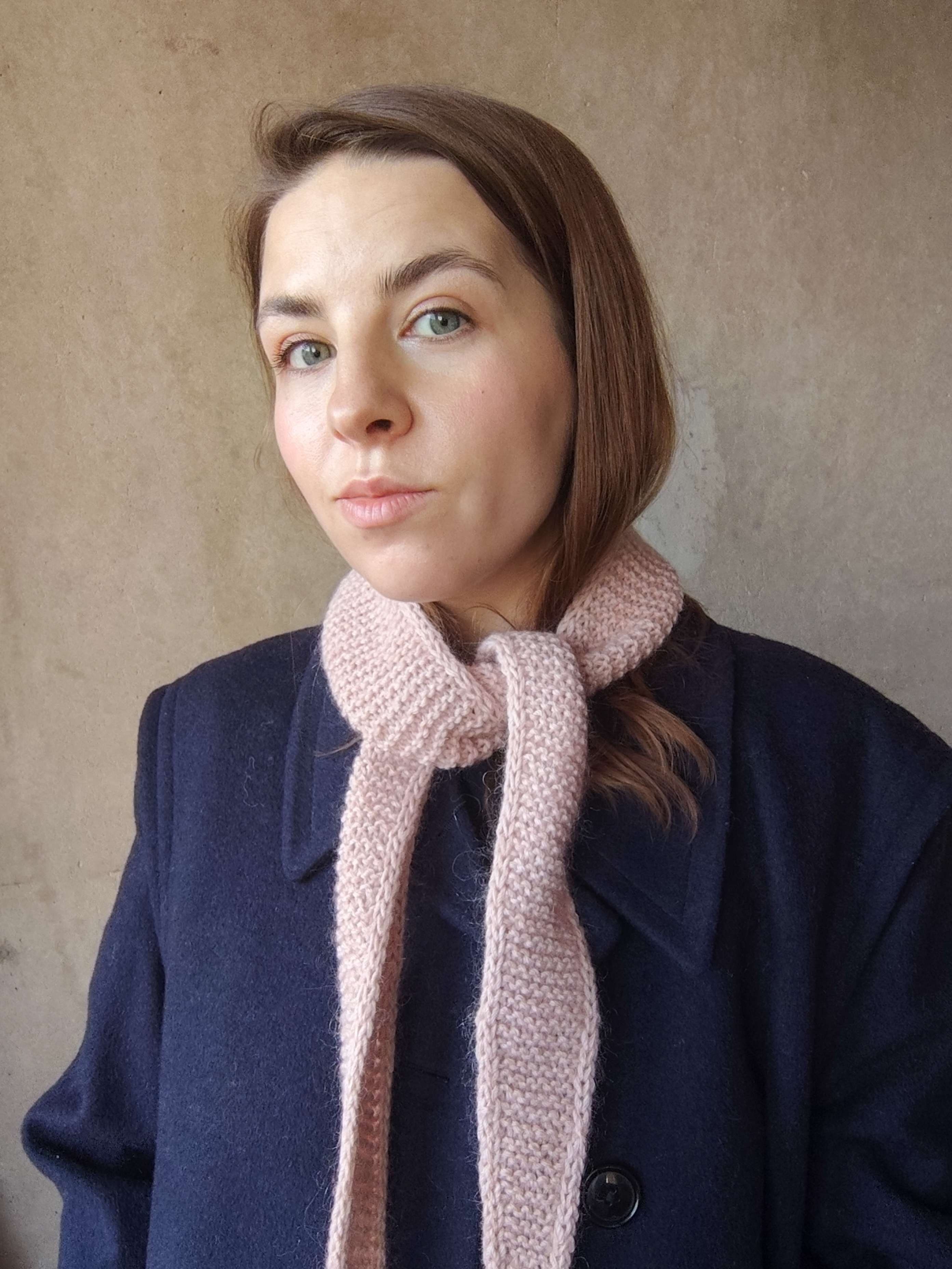 Szalik Wełna Moher Jedwab