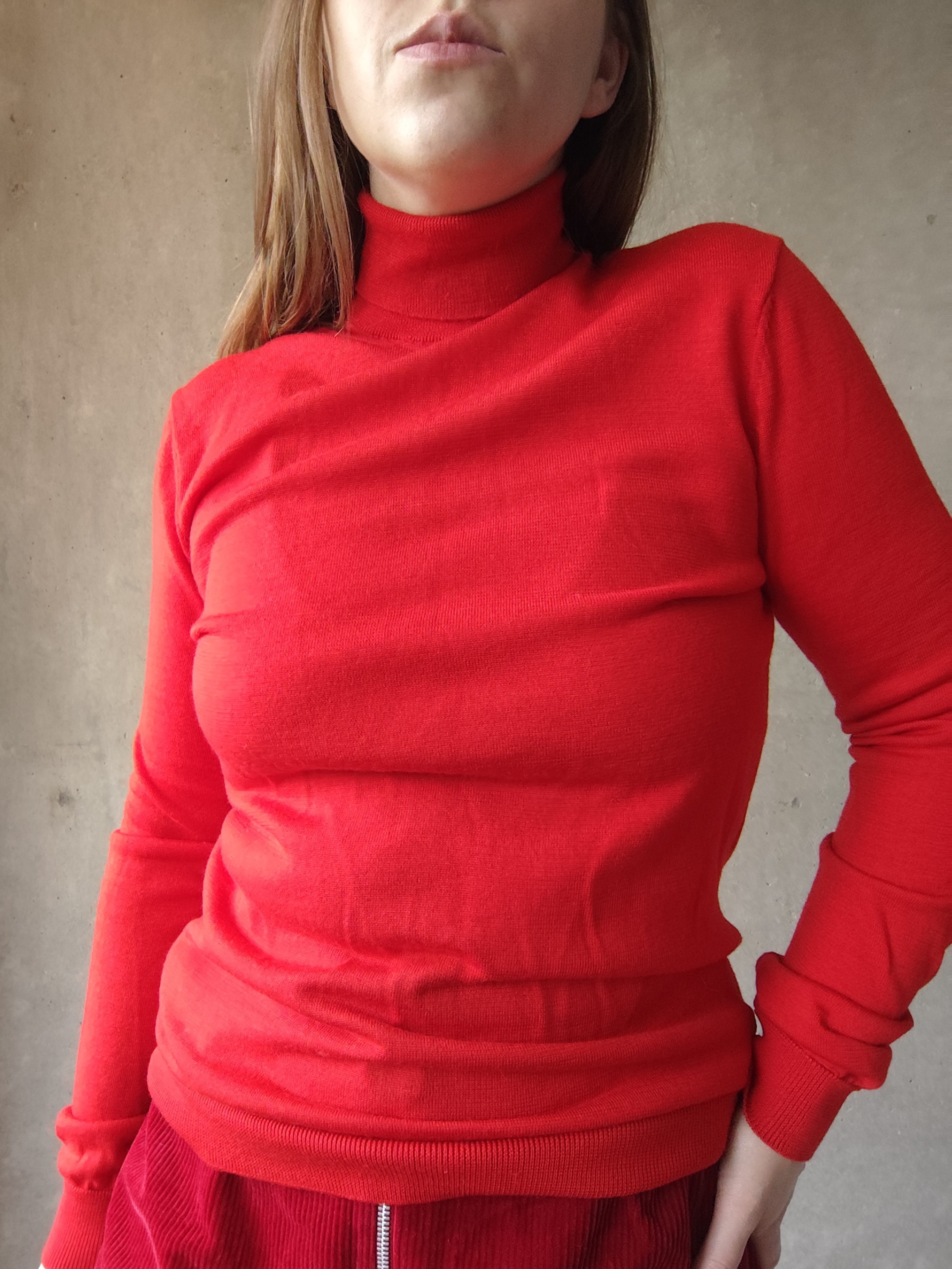 Sweter z golfem Wełna merino