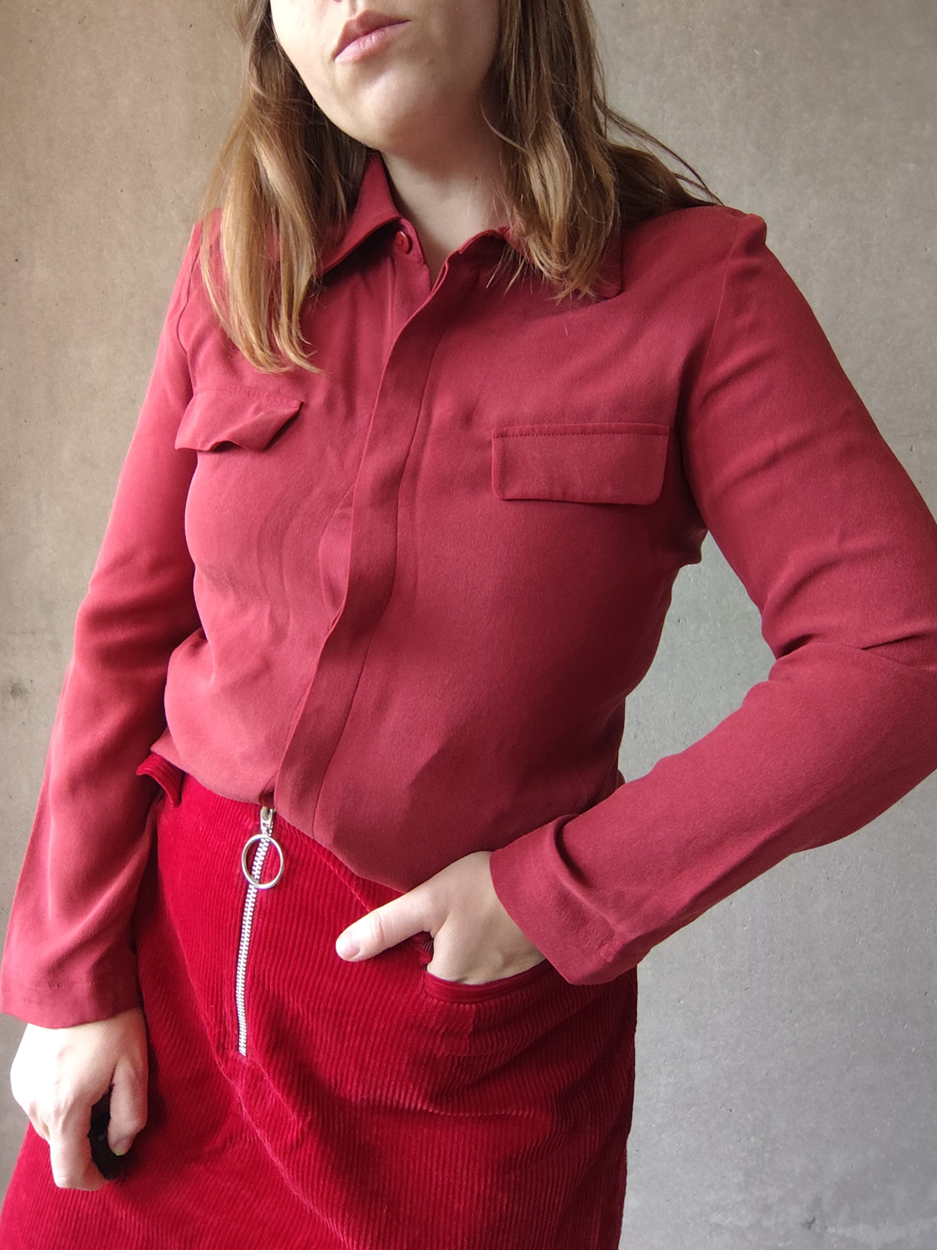 Bluzka Vintage Jedwab