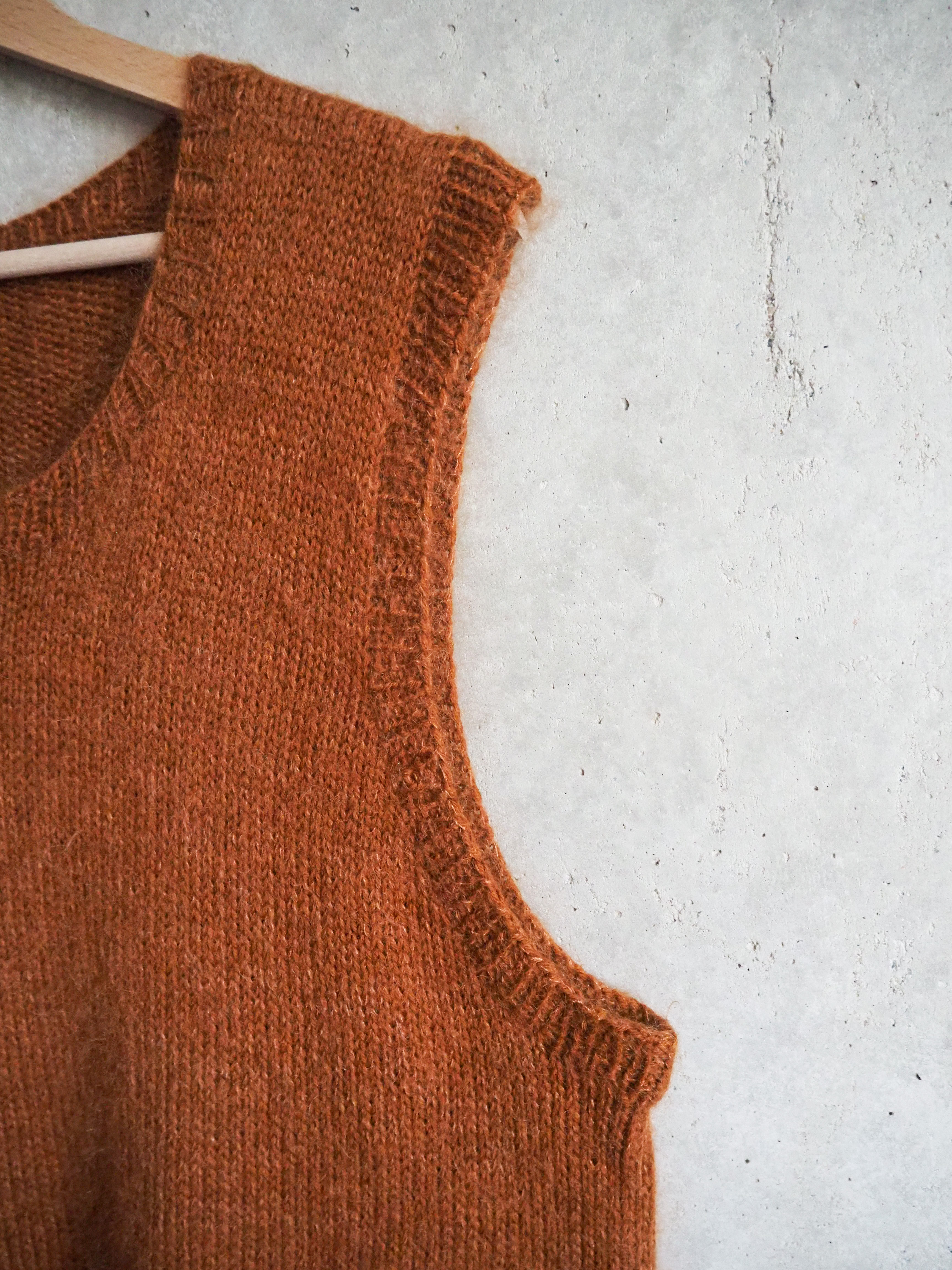 Kamizelka Wełna Moher Jedwab