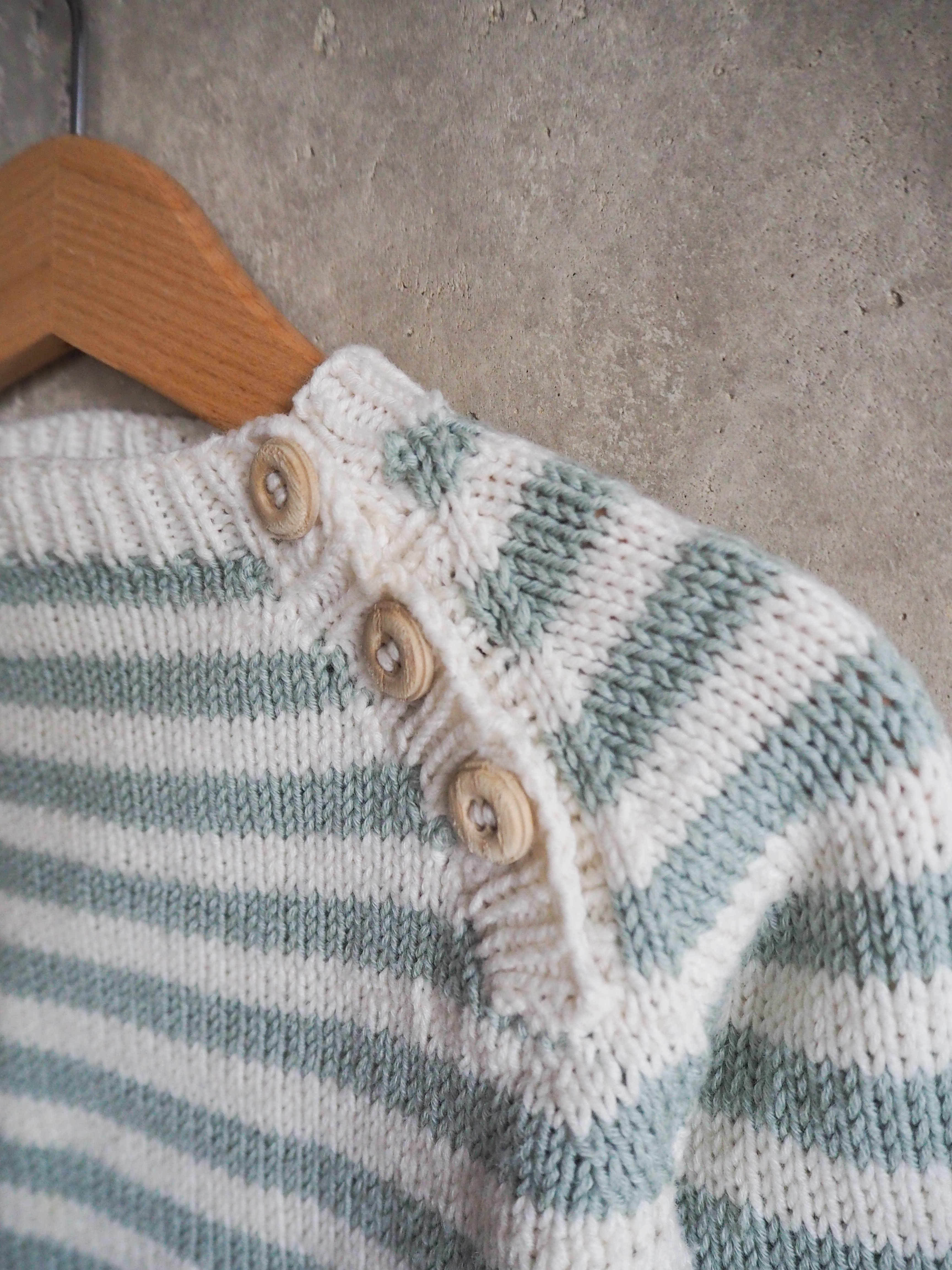 Sweter w paski Wełna merino Bawełna