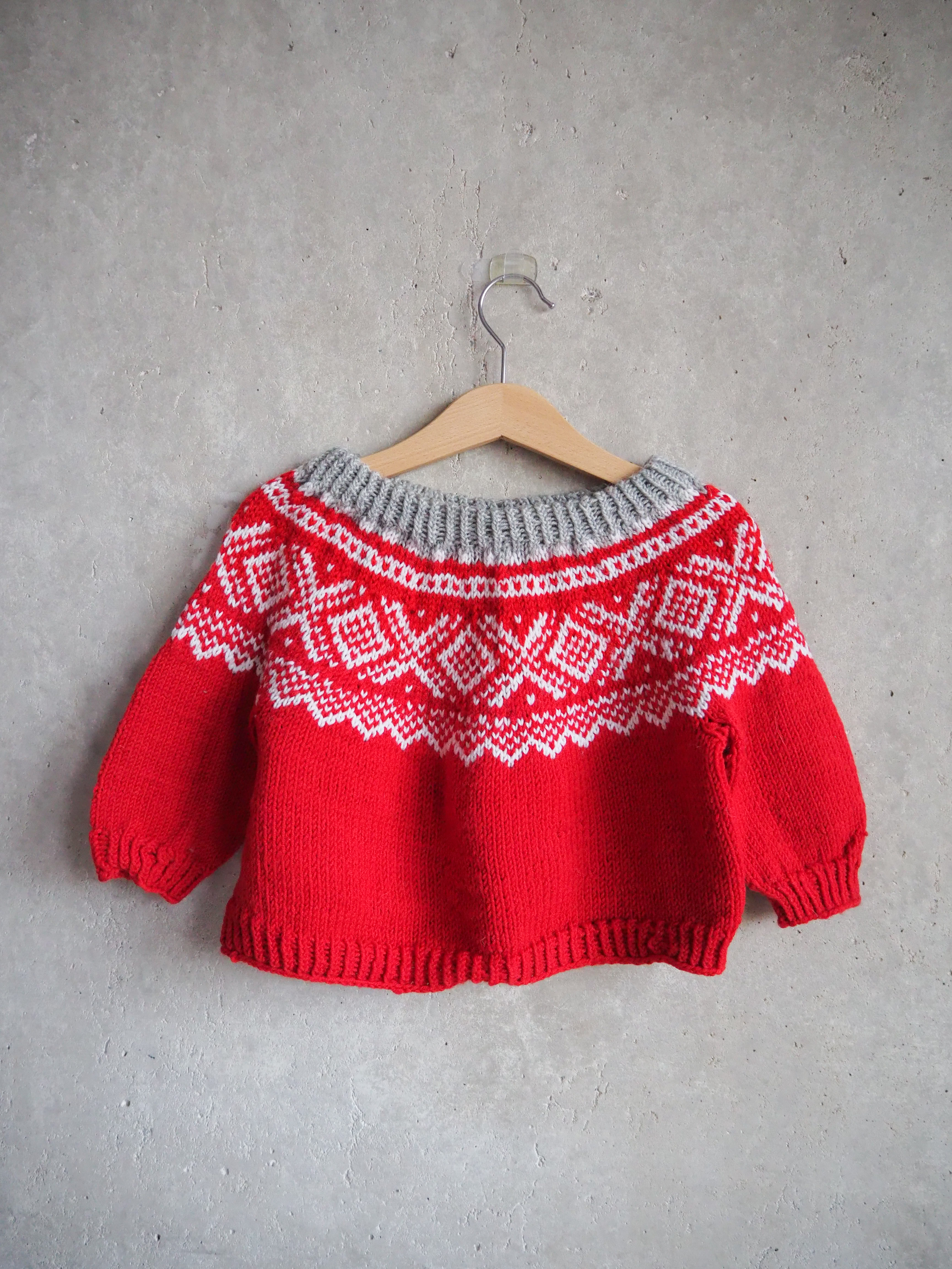 Sweter norweski Wełna