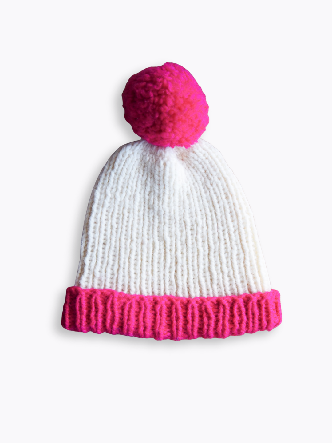 Czapka z pomponem Wełna