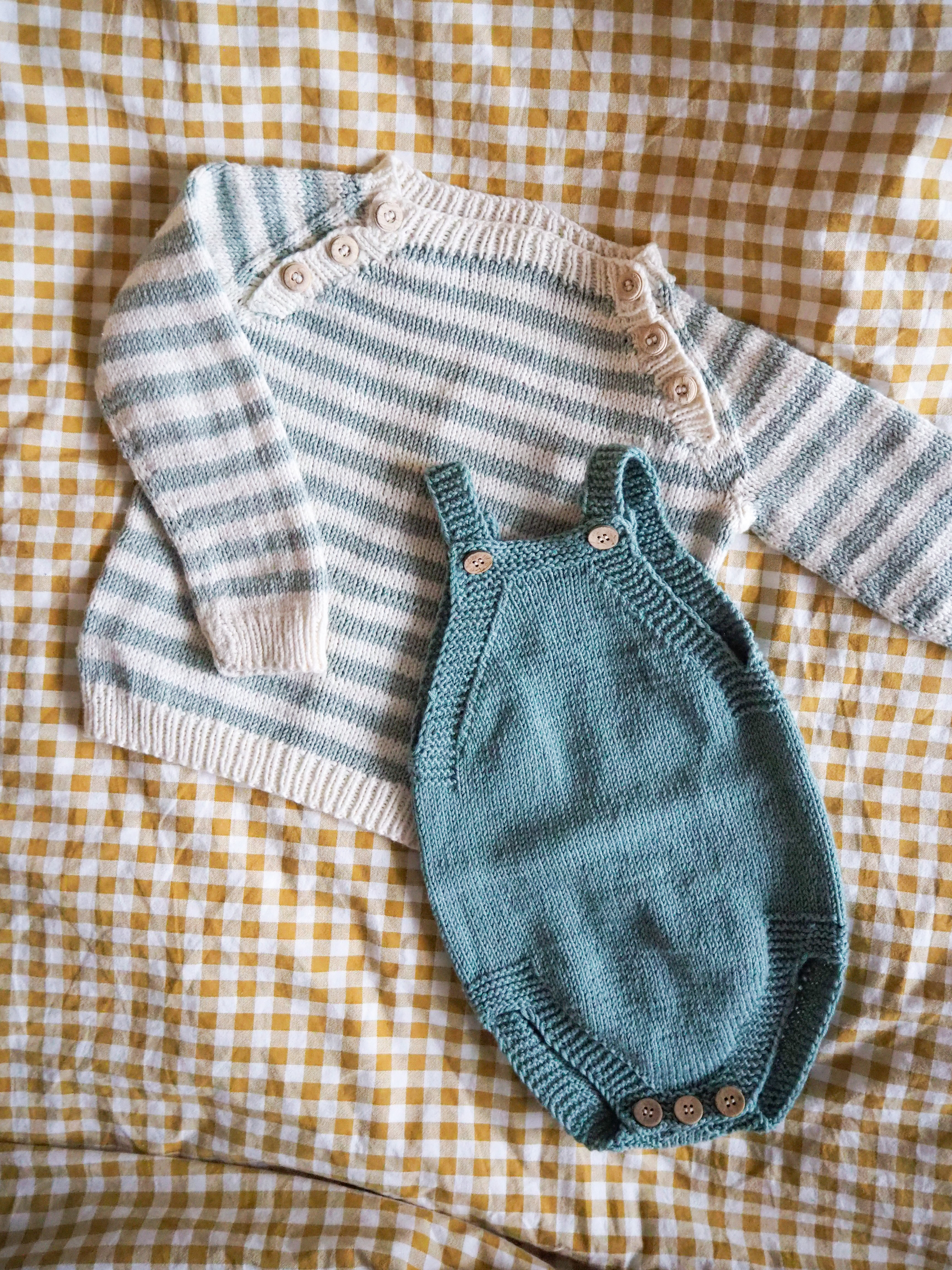 Sweter w paski Wełna merino Bawełna