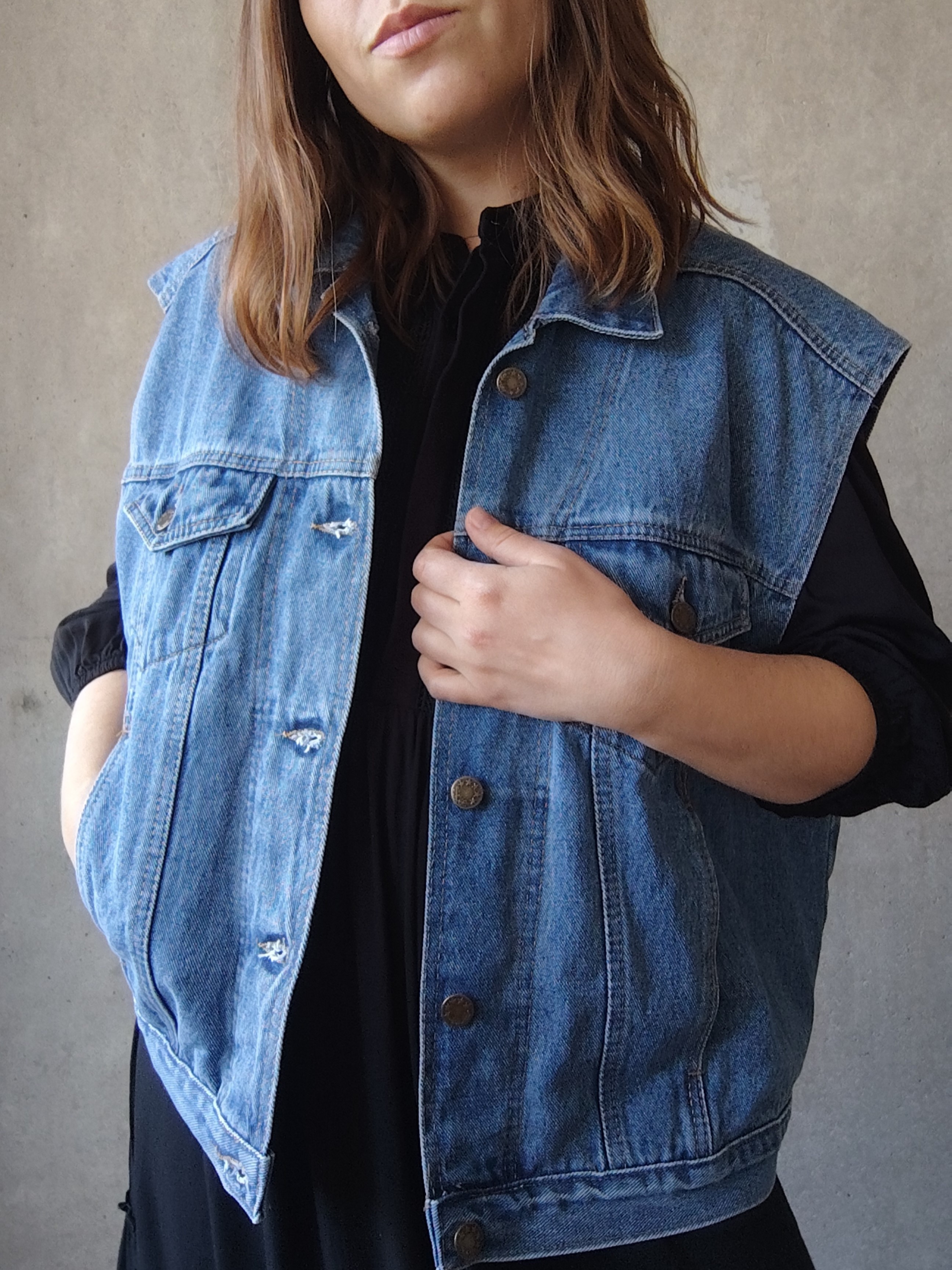 Kamizelka z denimu Vintage