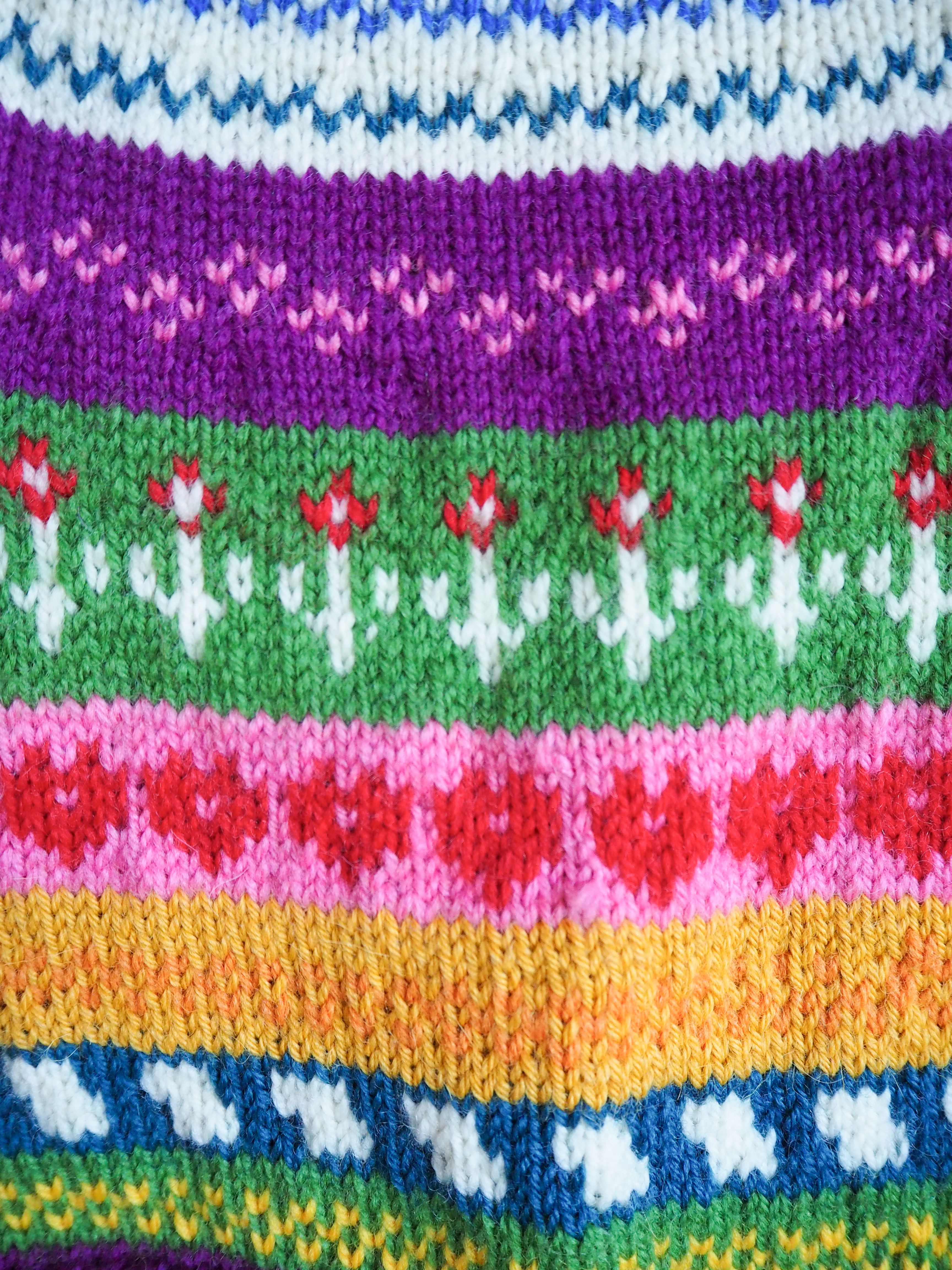 Sweter w paski Wełna