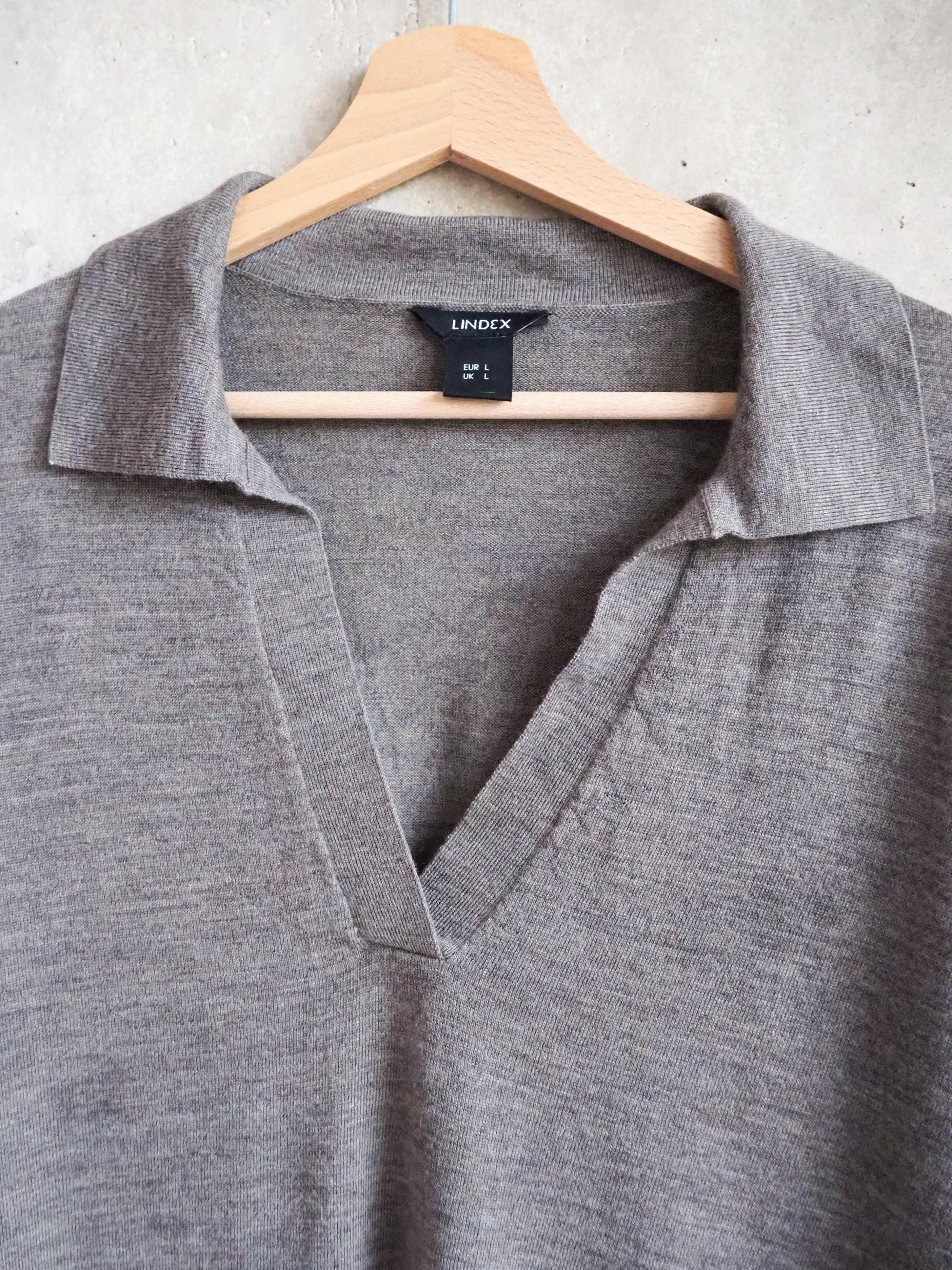 Sweter z kołnierzykiem Lindex Wełna merino