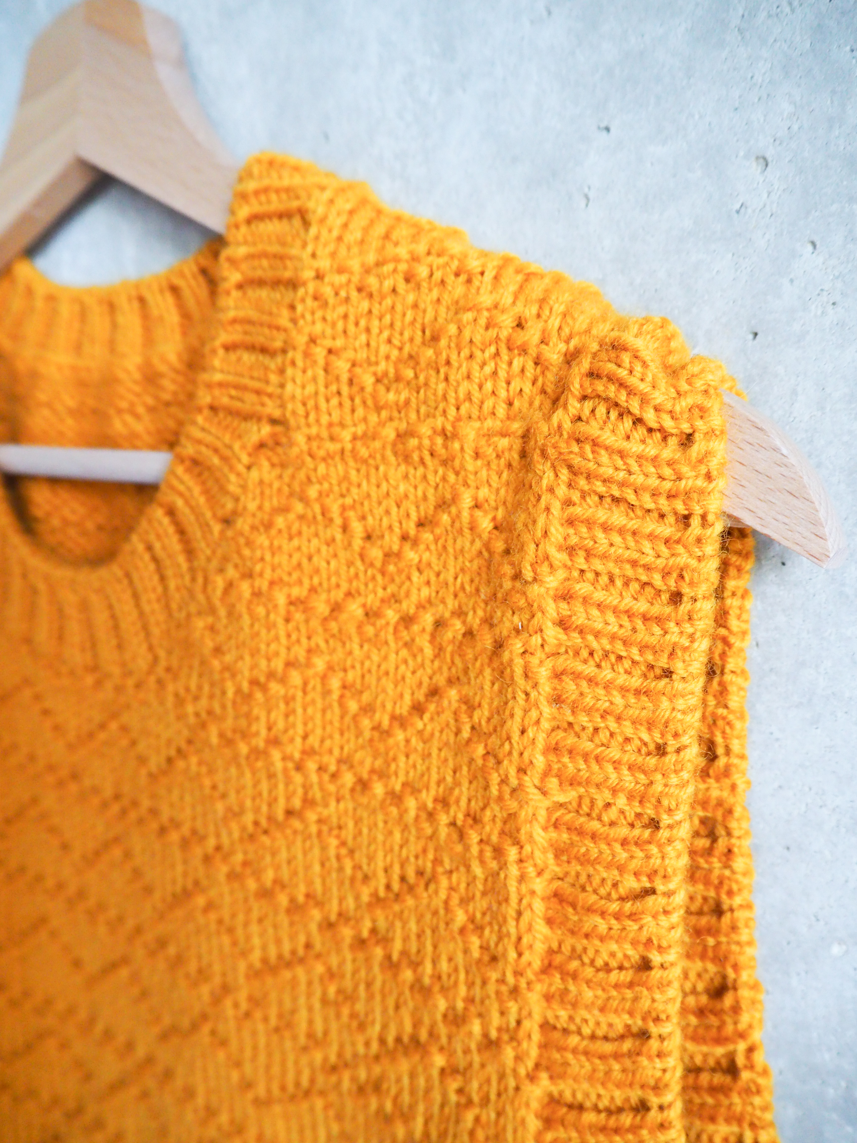 Kamizelka musztardowa Wełna