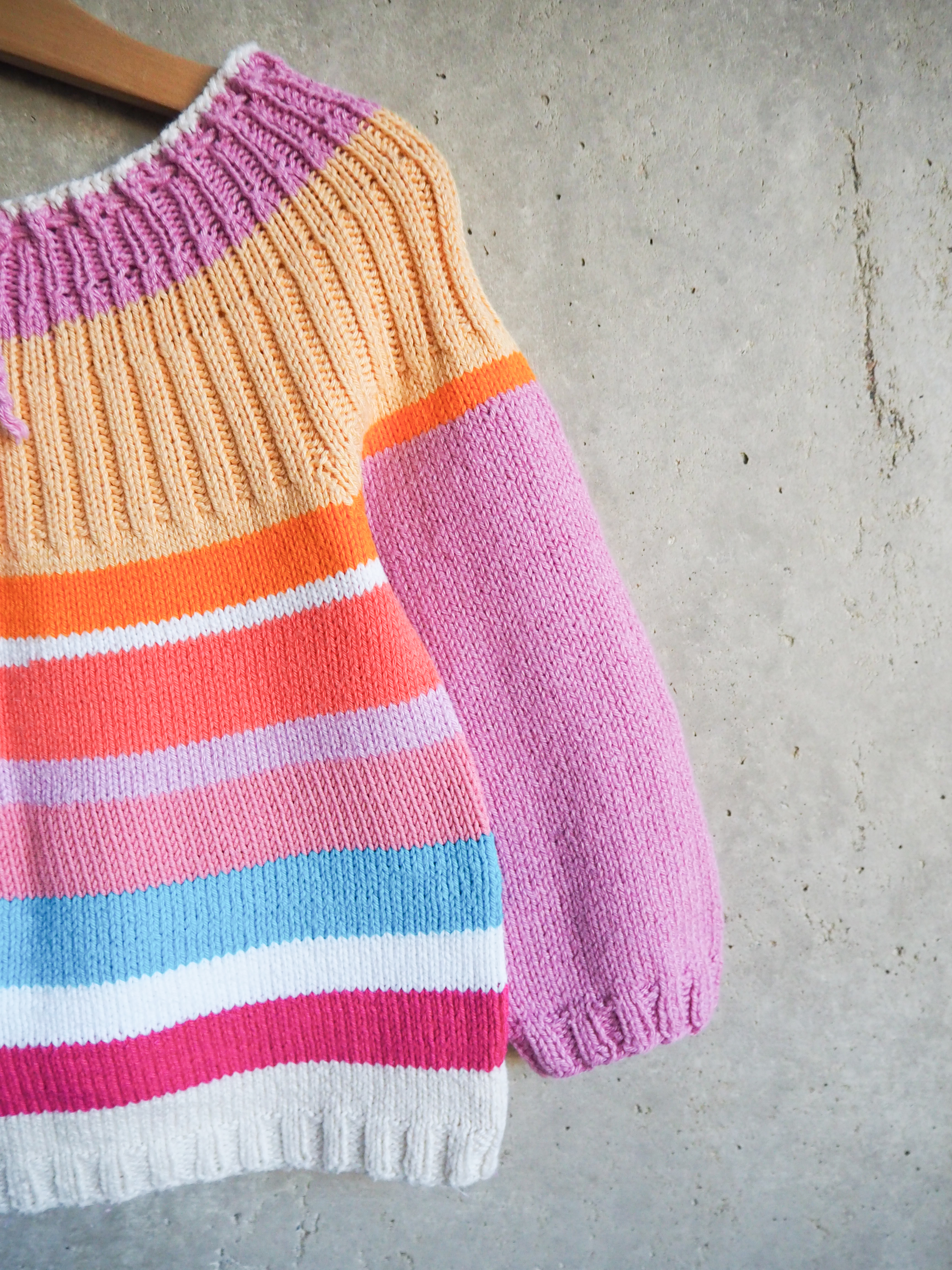 Sweter w paski Bawełna