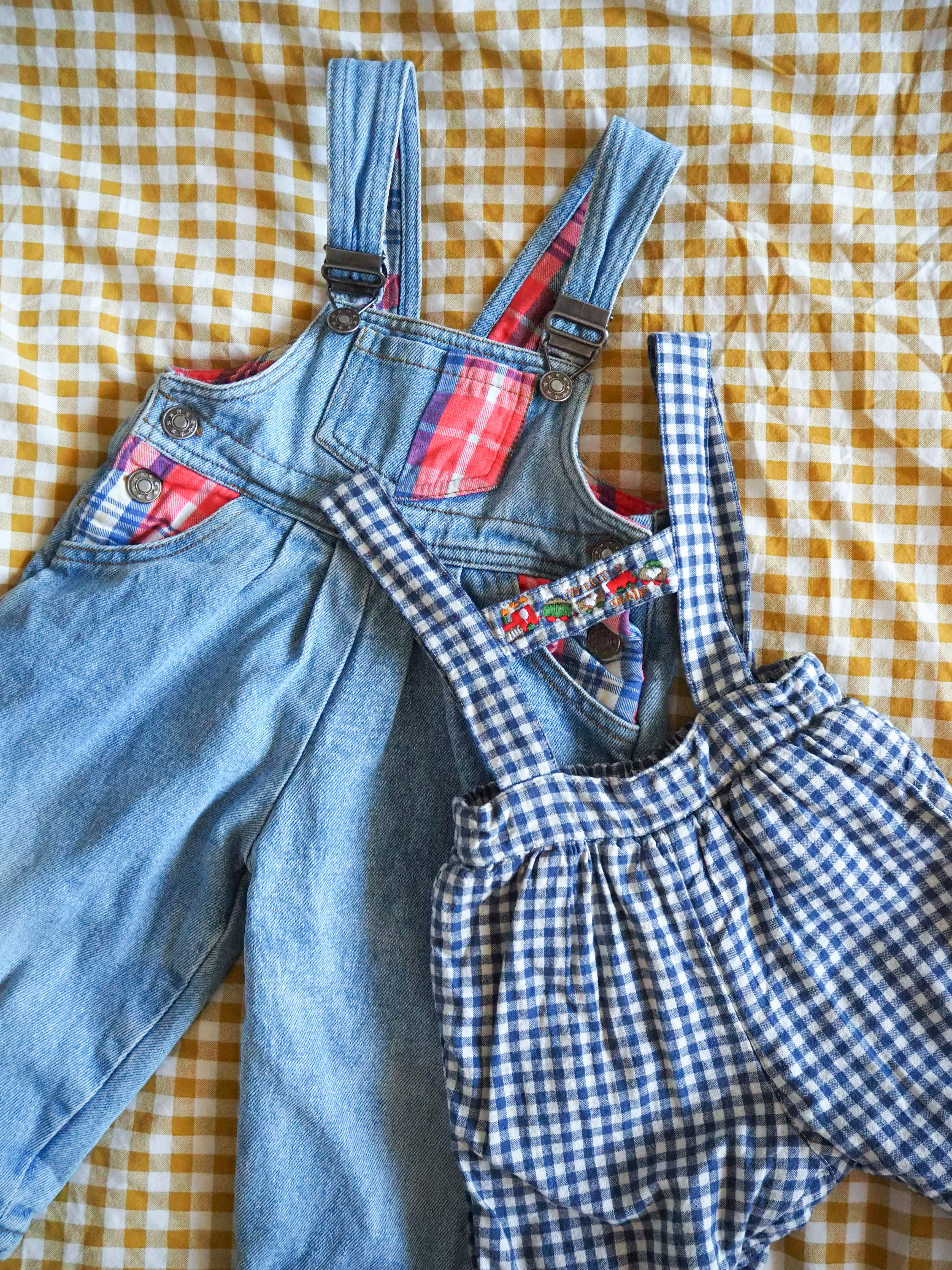 Spodnie na szelkach Vintage