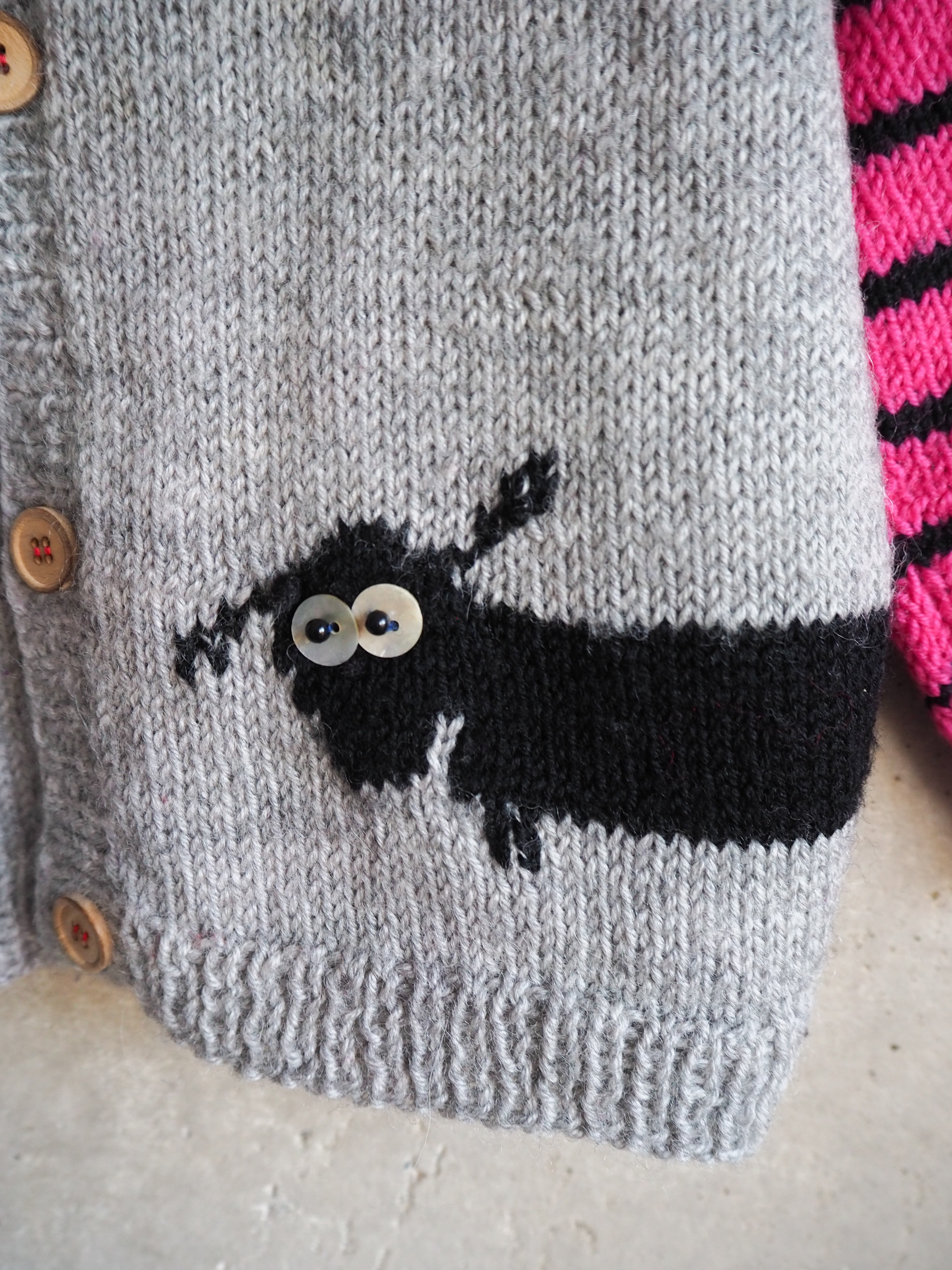 Kardigan z jamnikiem Wełna