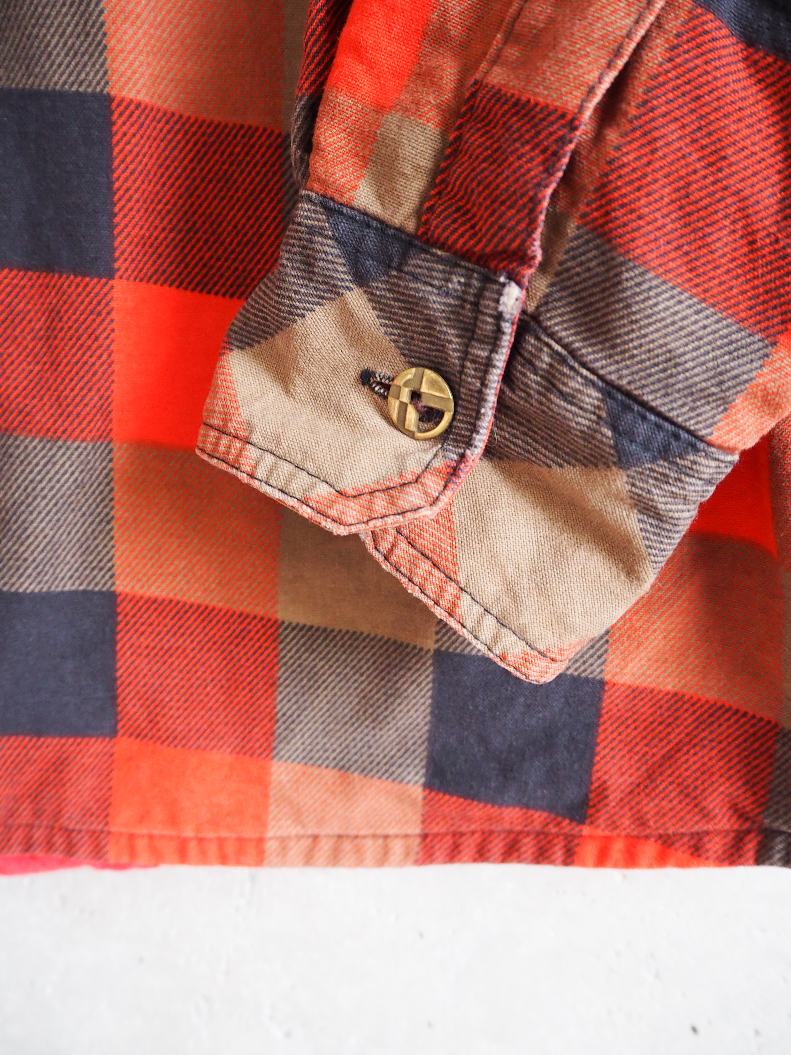 Ocieplana koszula w kratę Vintage