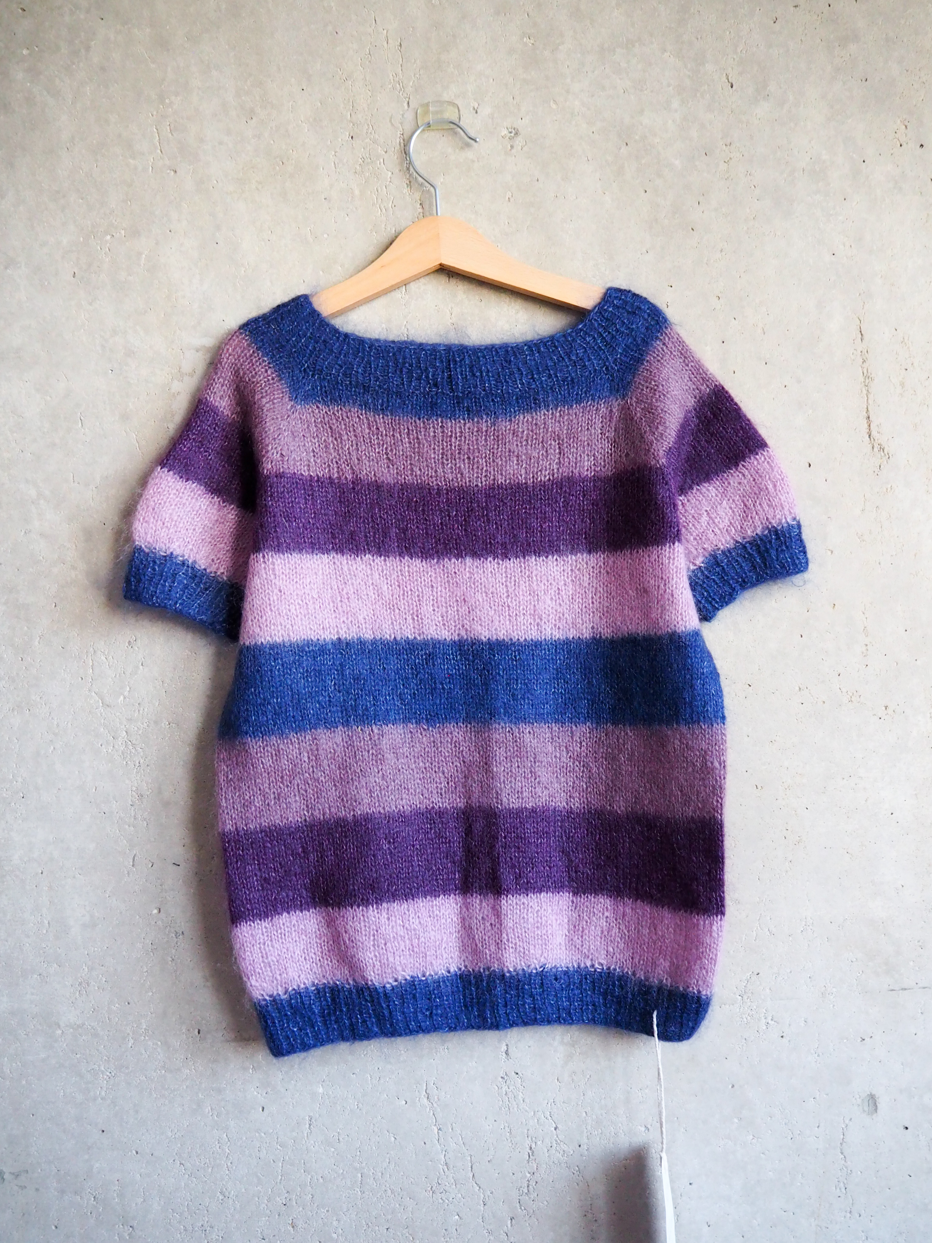 Sweter z krótkim rękawem Moher Jedwab