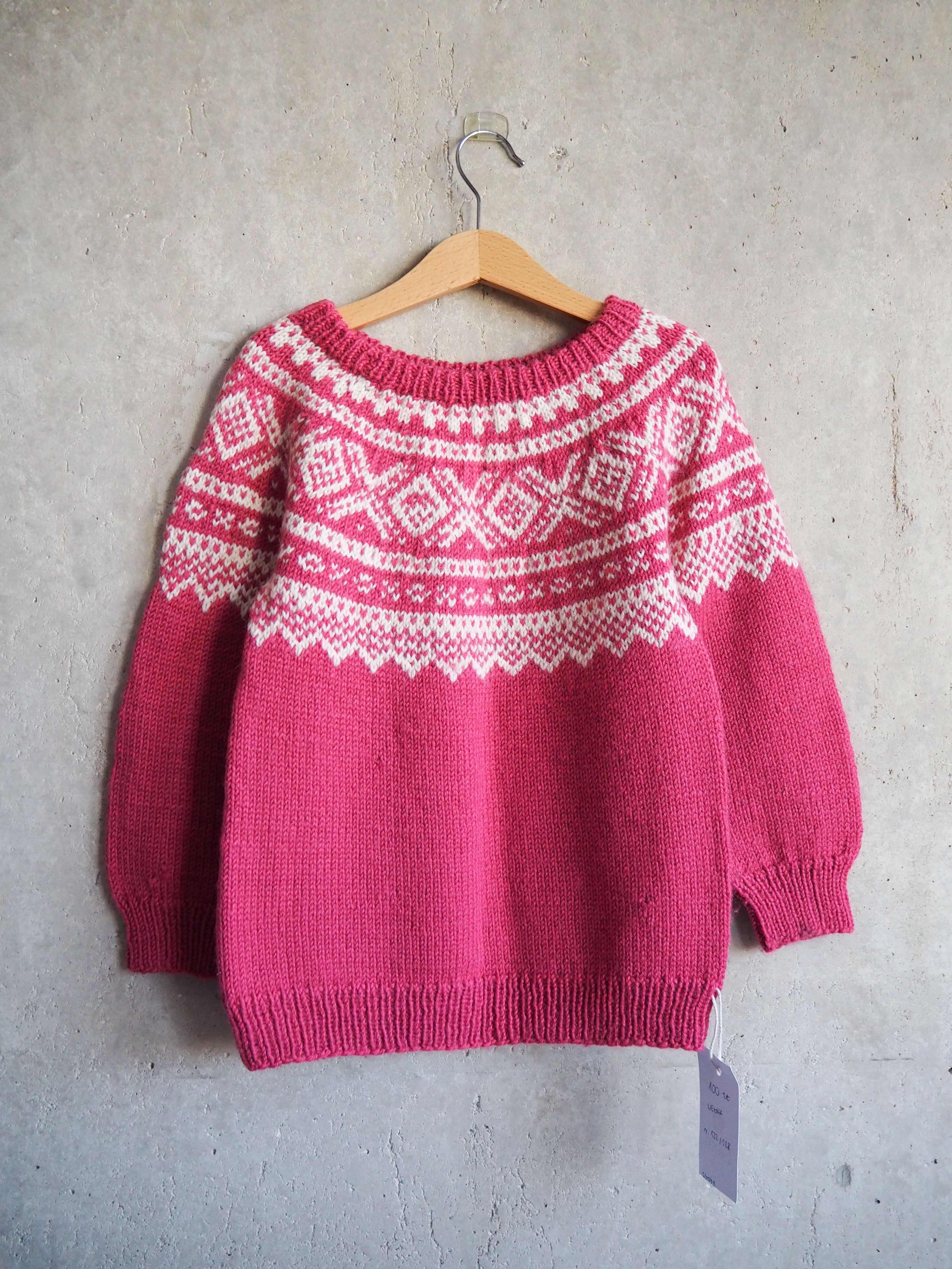 Sweter norweski Wełna